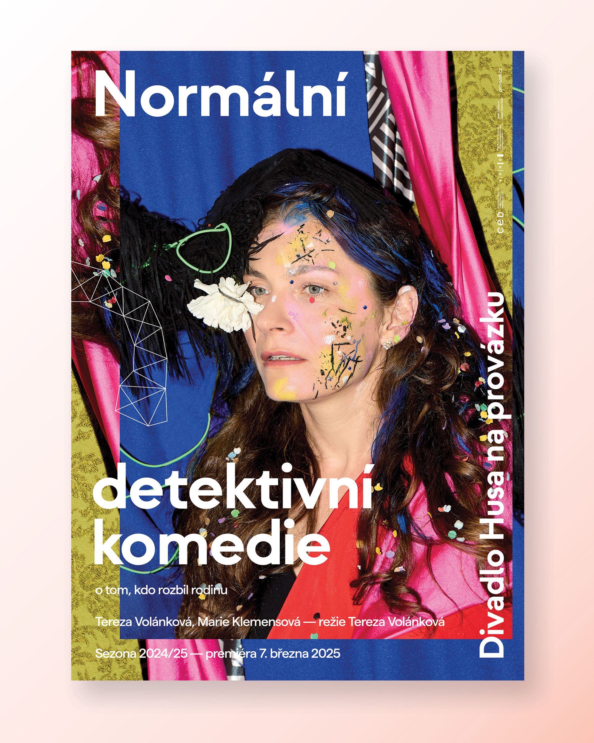 Husa na provázku, Theatre season 2024/25, Visual identity and campaign, Brno 2023 (Photo: Shotby.us)