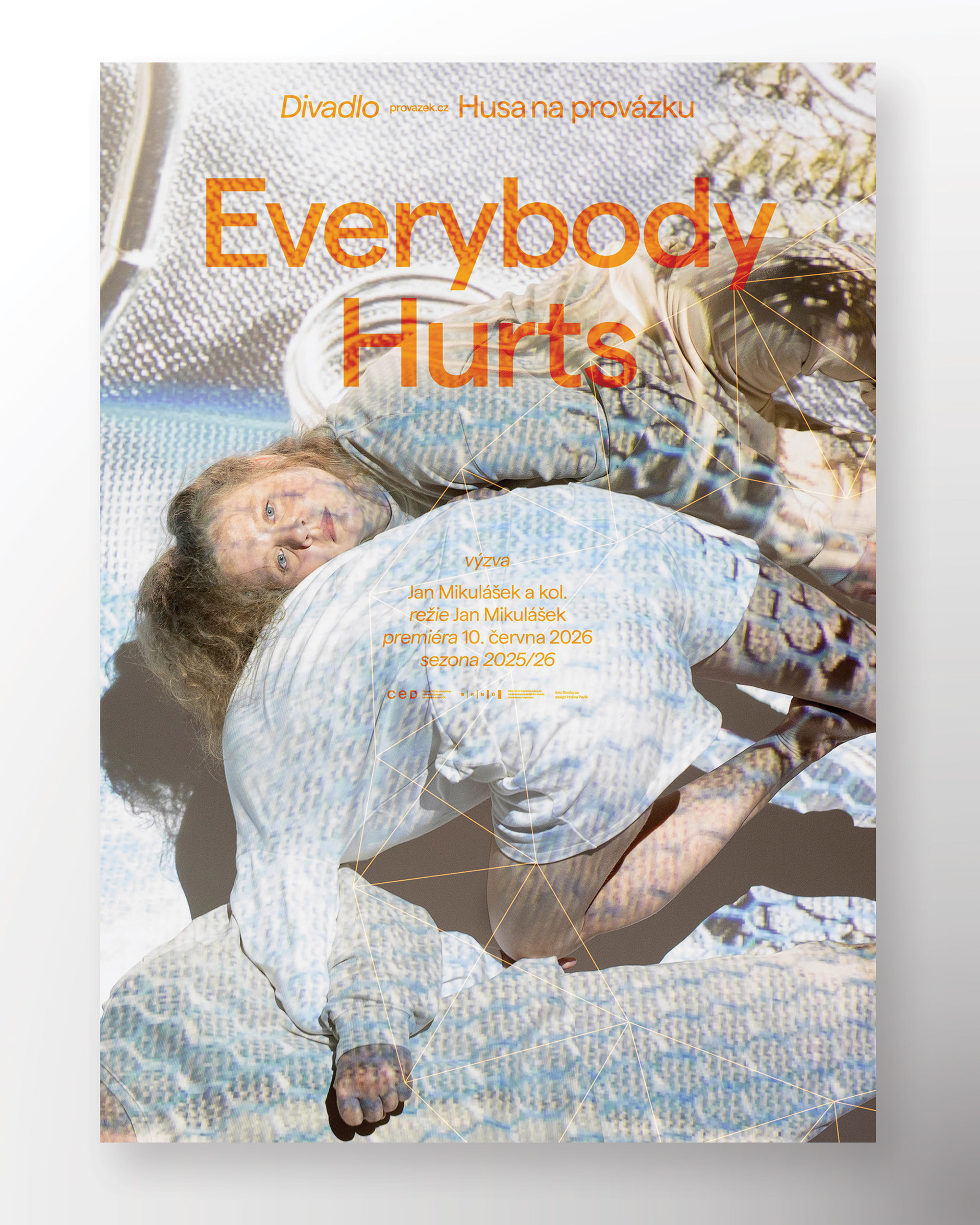 Husa na provázku, Theatre season 2025/26, Season visuals and campaign, Brno 2025 (Photo: Shotby.us)