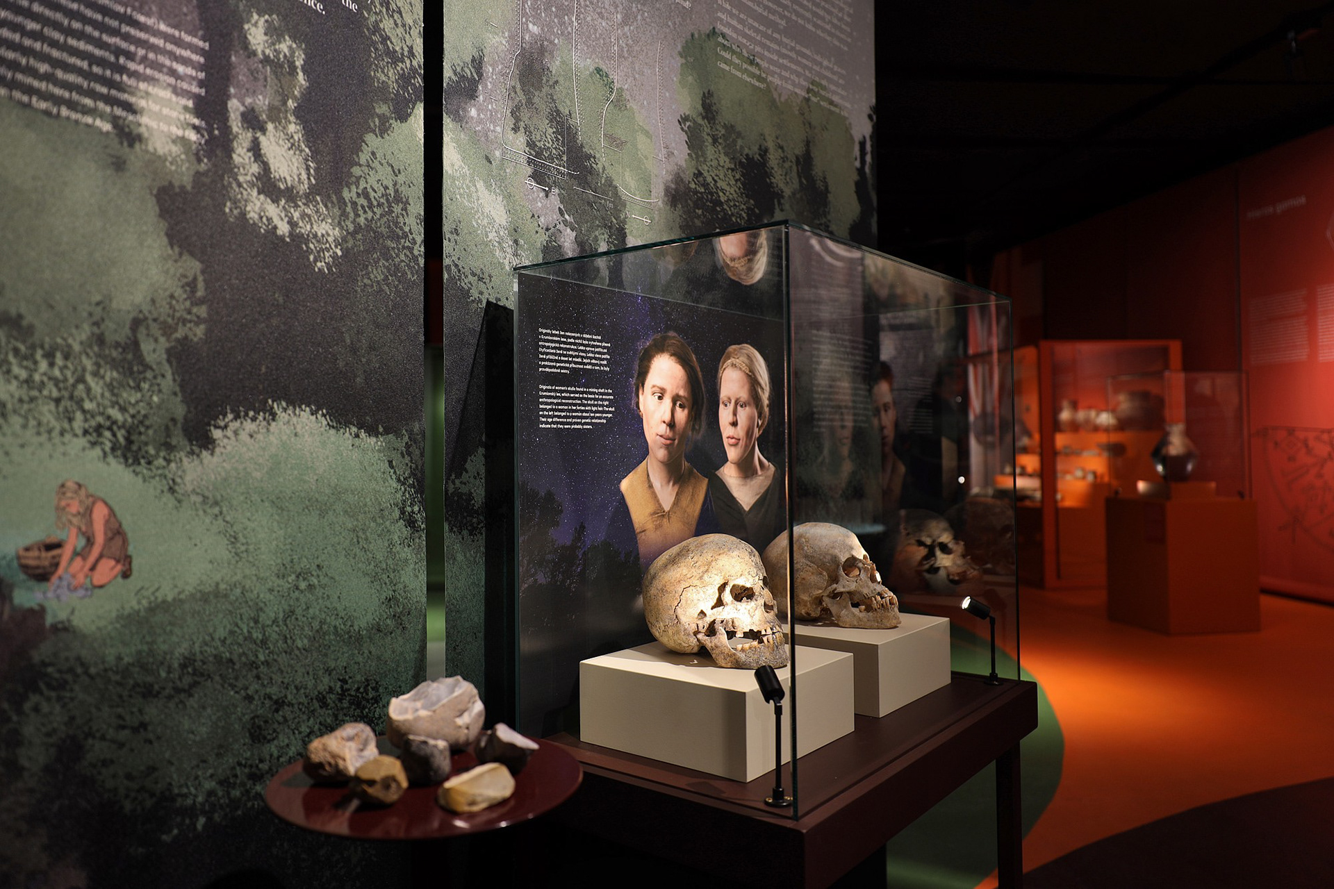 Mýtus velké Bohyně, Exhibition design, Moravské zemské muzeum, with Matteo Marchese (Photo: Jan Cága)