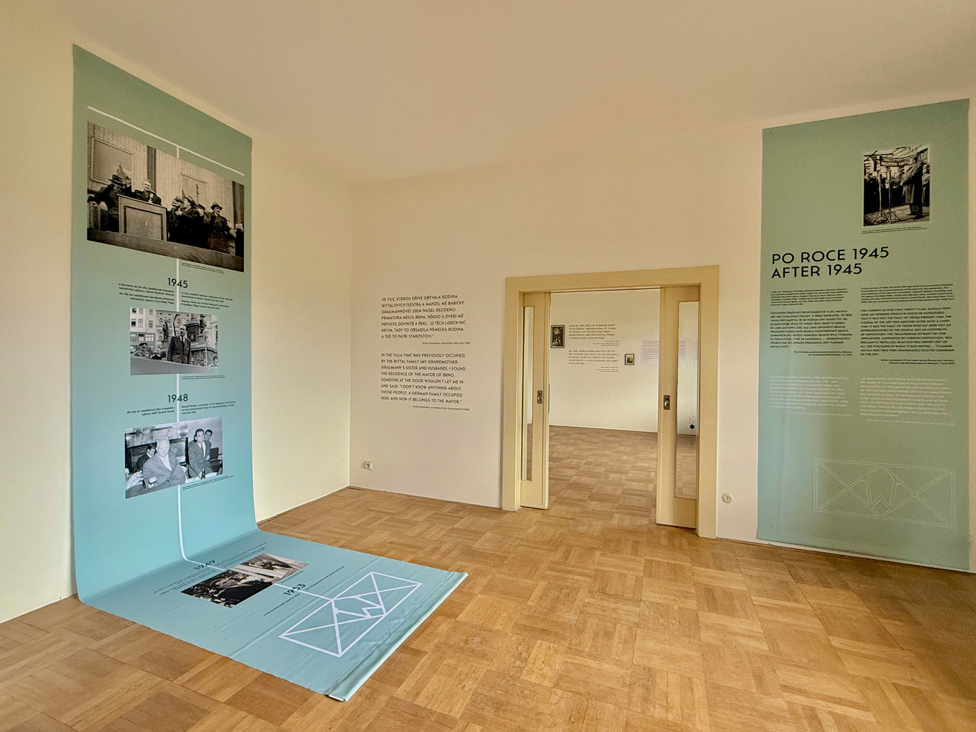 The Story of Villa Wittal, Exhibition design, Muzeum města Brna 2025 (Foto: Michal Doležel)