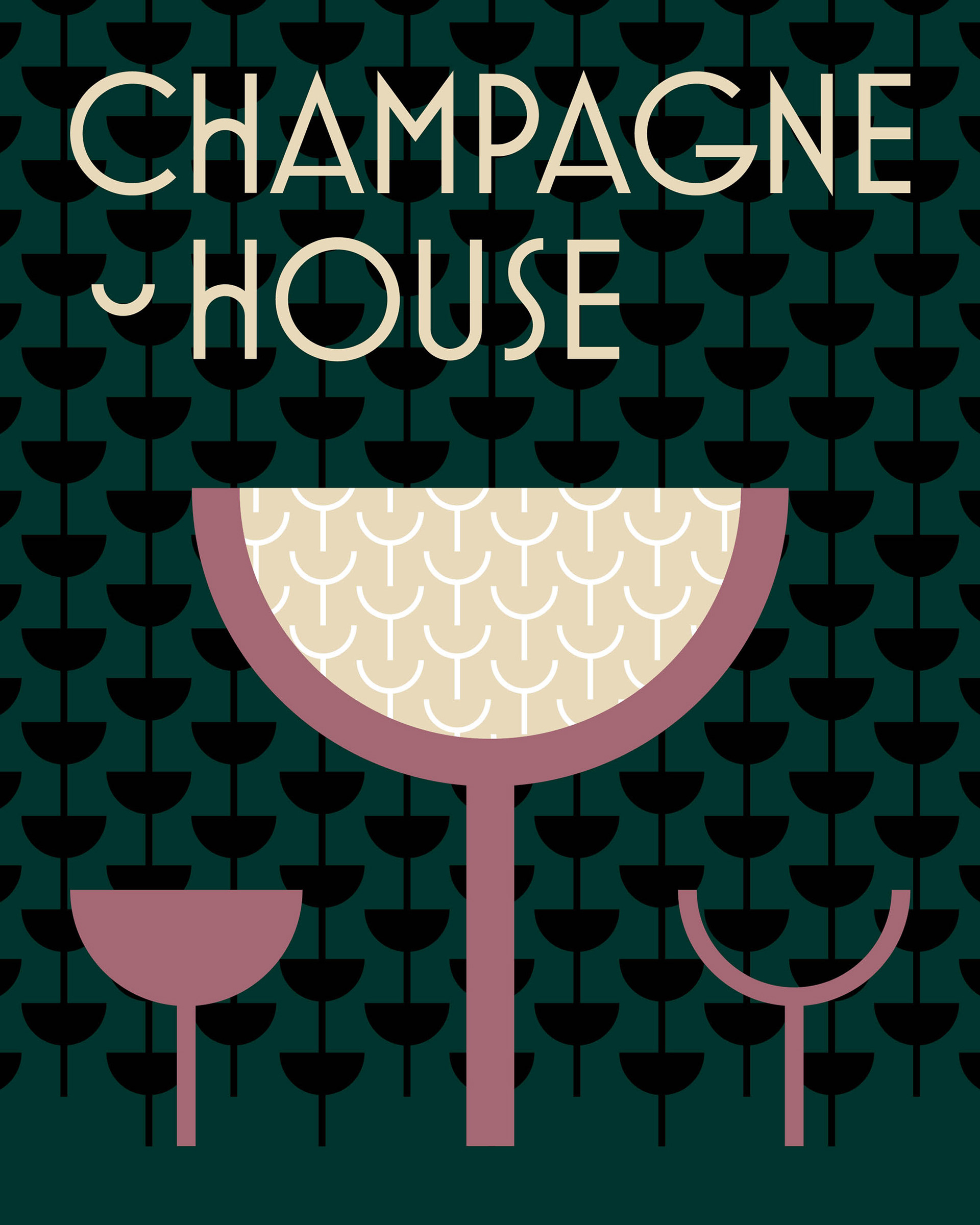 Champagne House, Branding and visual identity, Prague 2025