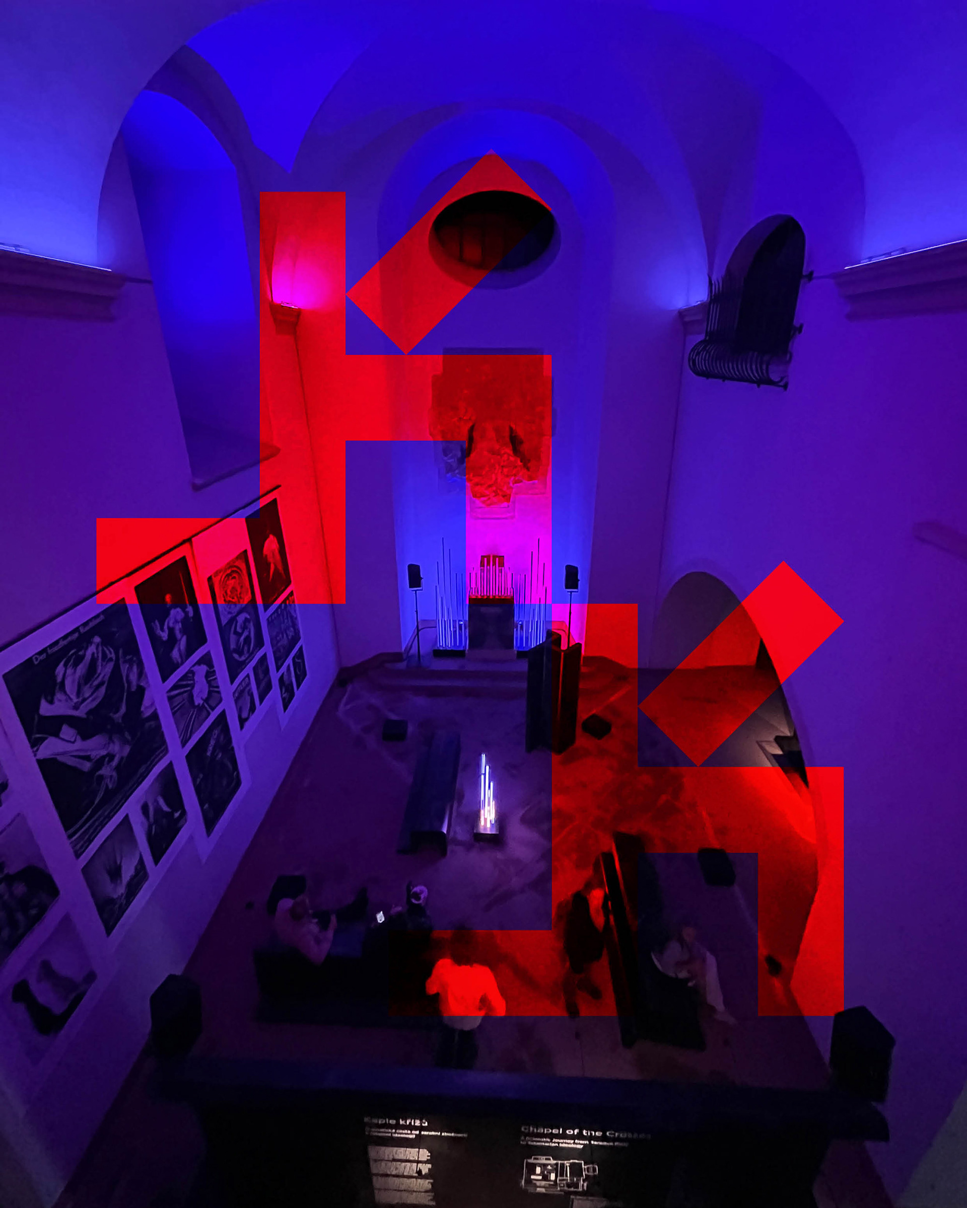 Kaple křížů / Chapel of the Crosses, Exhibition design and visual identity, Brno 2025 (Muzeum města Brna)