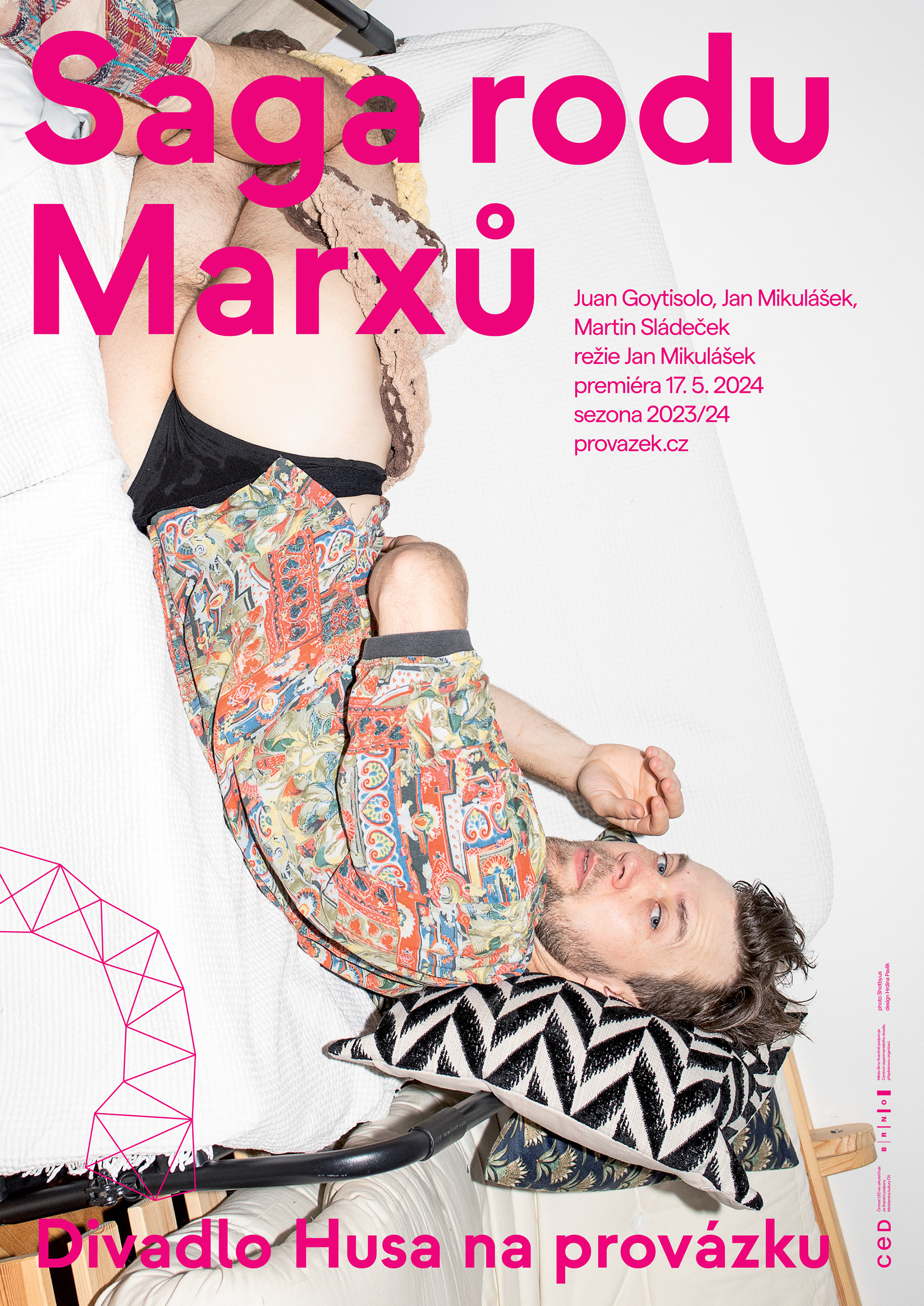Husa na provázku, Theatre season 2023/24, Visual identity and campaign, Brno 2023 (Photo: Shotby.us)