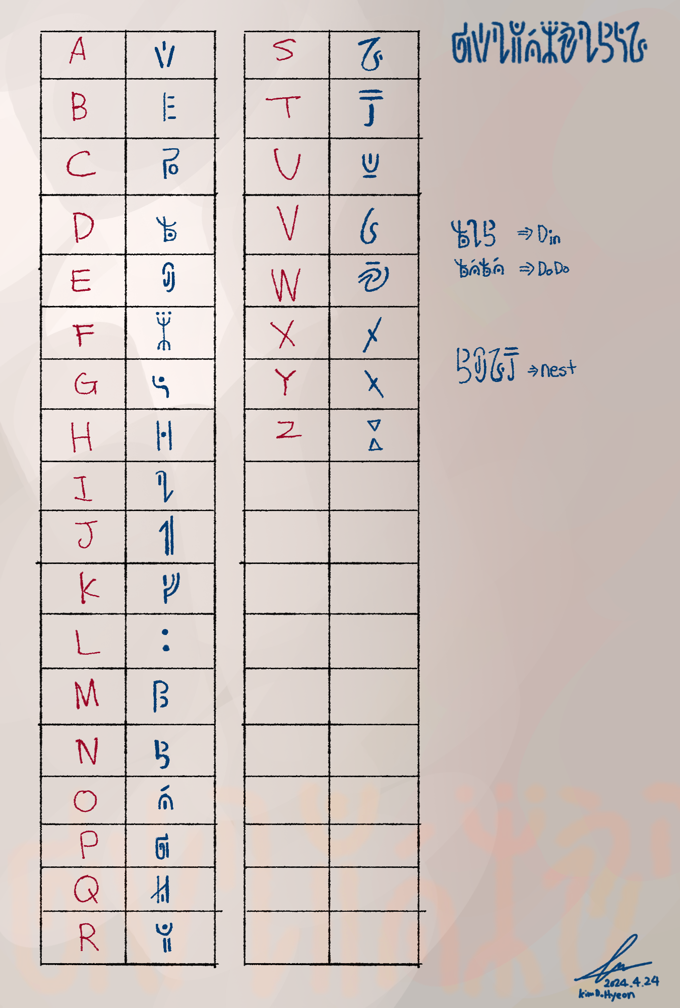 언어체계 컨셉