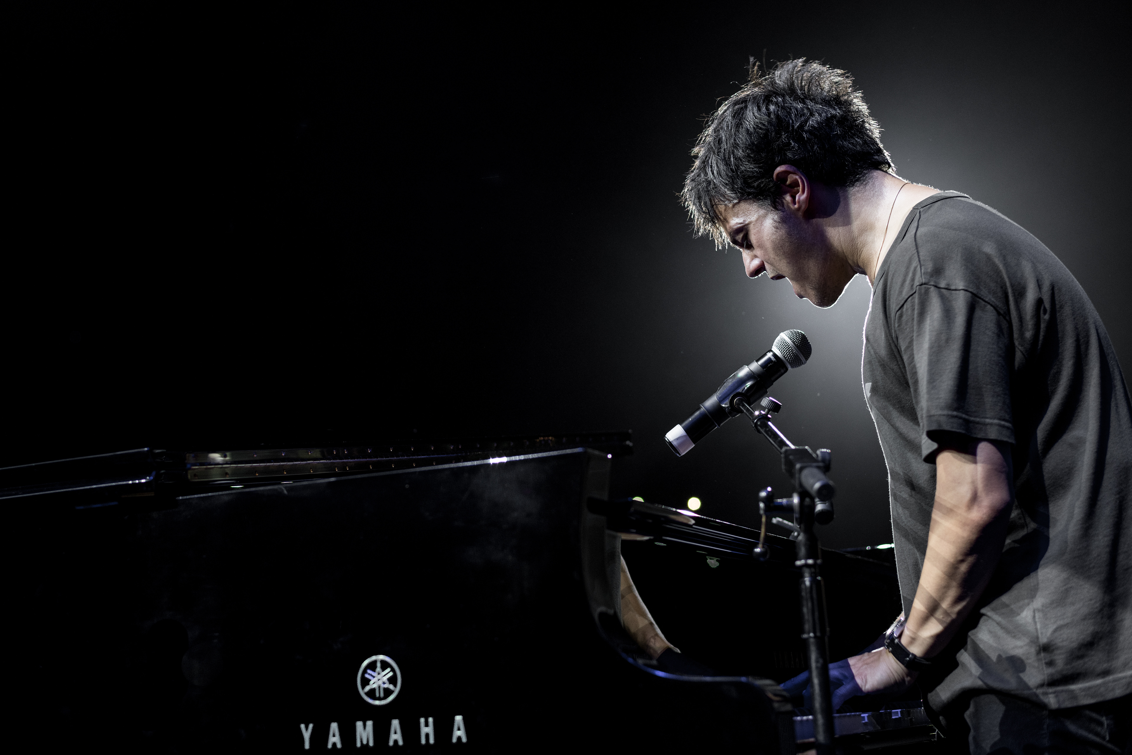 Jamie Cullum performs live in Barcelona, Spain.