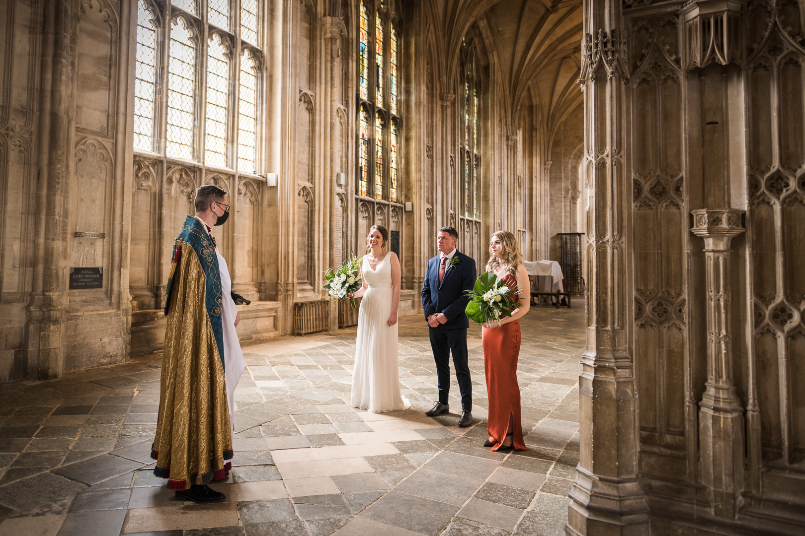Wedding at Winchester Cathedral.