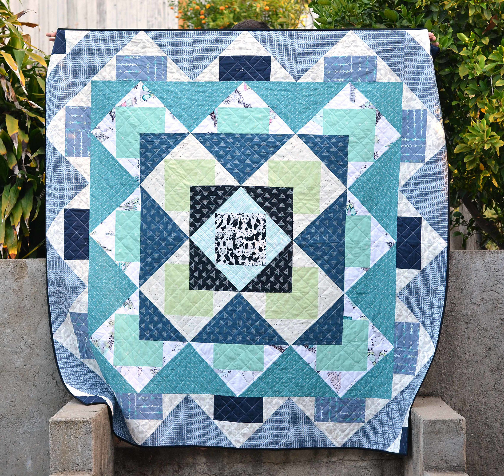 Pandalicious Palisades Quilt - Kitchen Table Quilting