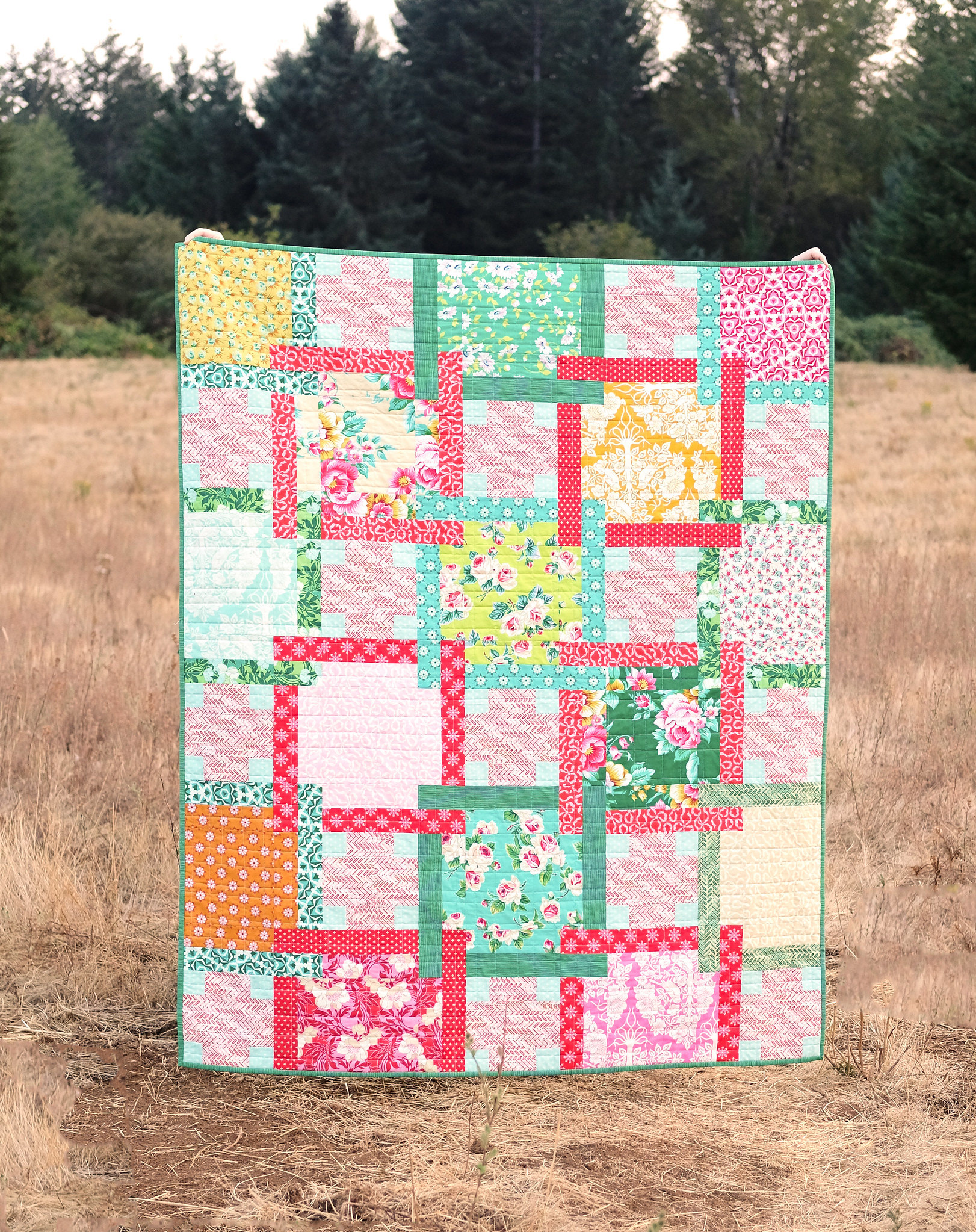 The Judy Quilt in True Kisses - Kitchen Table Quilting