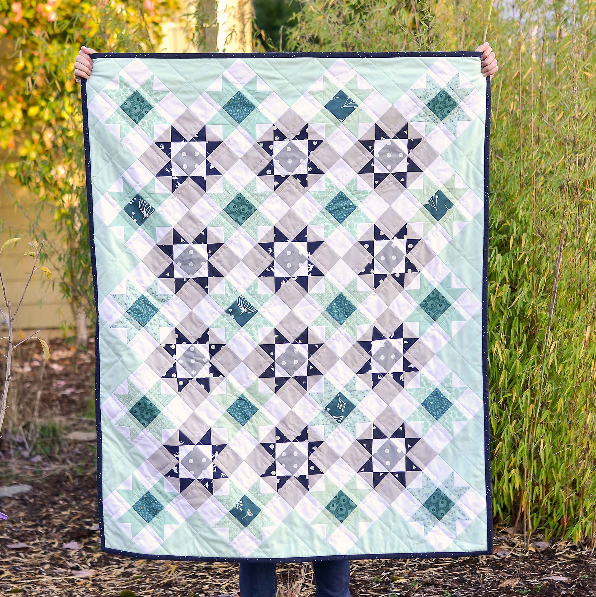 Starry Baby Quilt - Kitchen Table Quilting