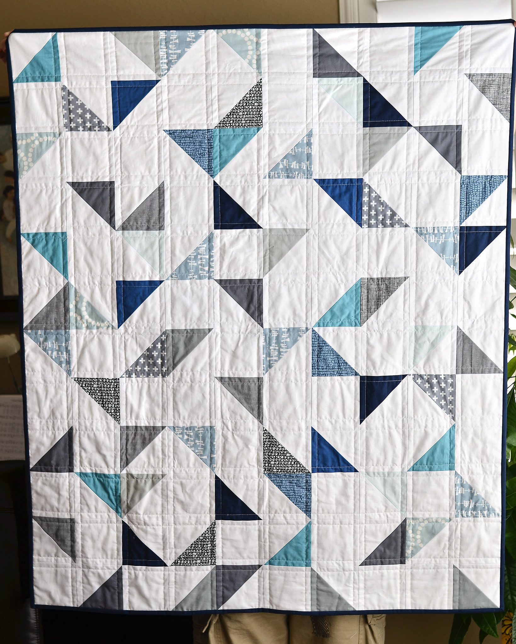 Cloudy Day Baby Quilt - Kitchen Table Quilting