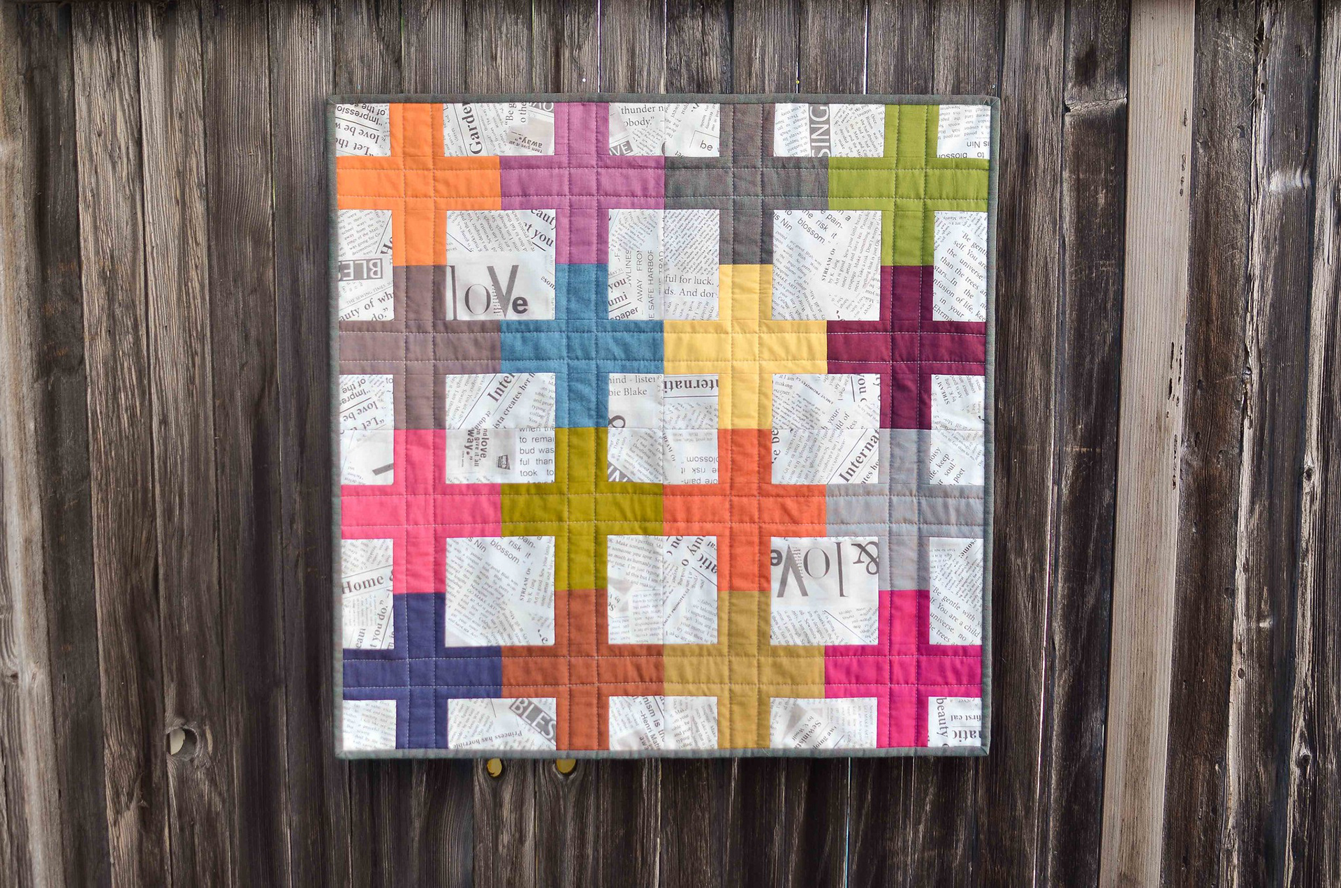 Sew Positive Mini Quilt - Kitchen Table Quilting