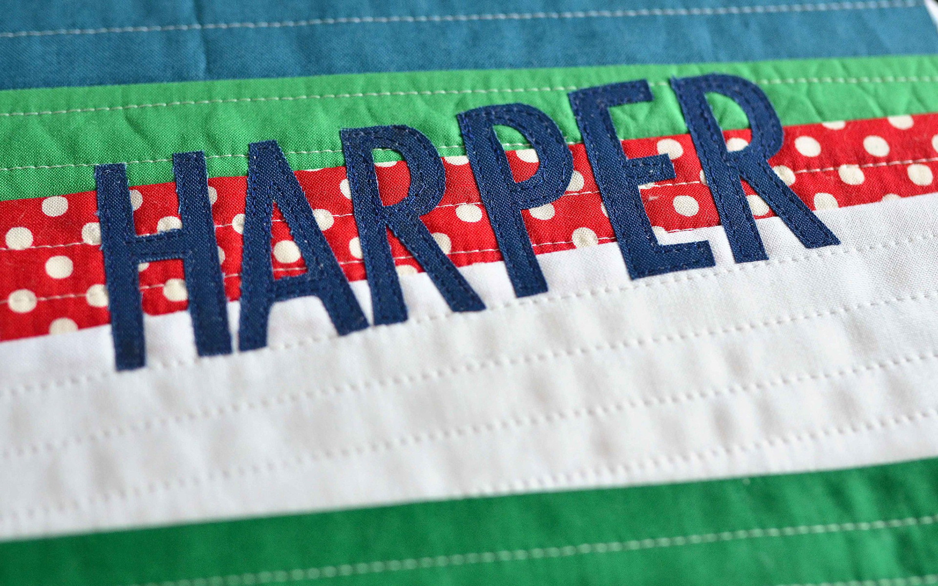 Personalizing Stockings with Raw Edge Machine Applique - Kitchen Table Quilting