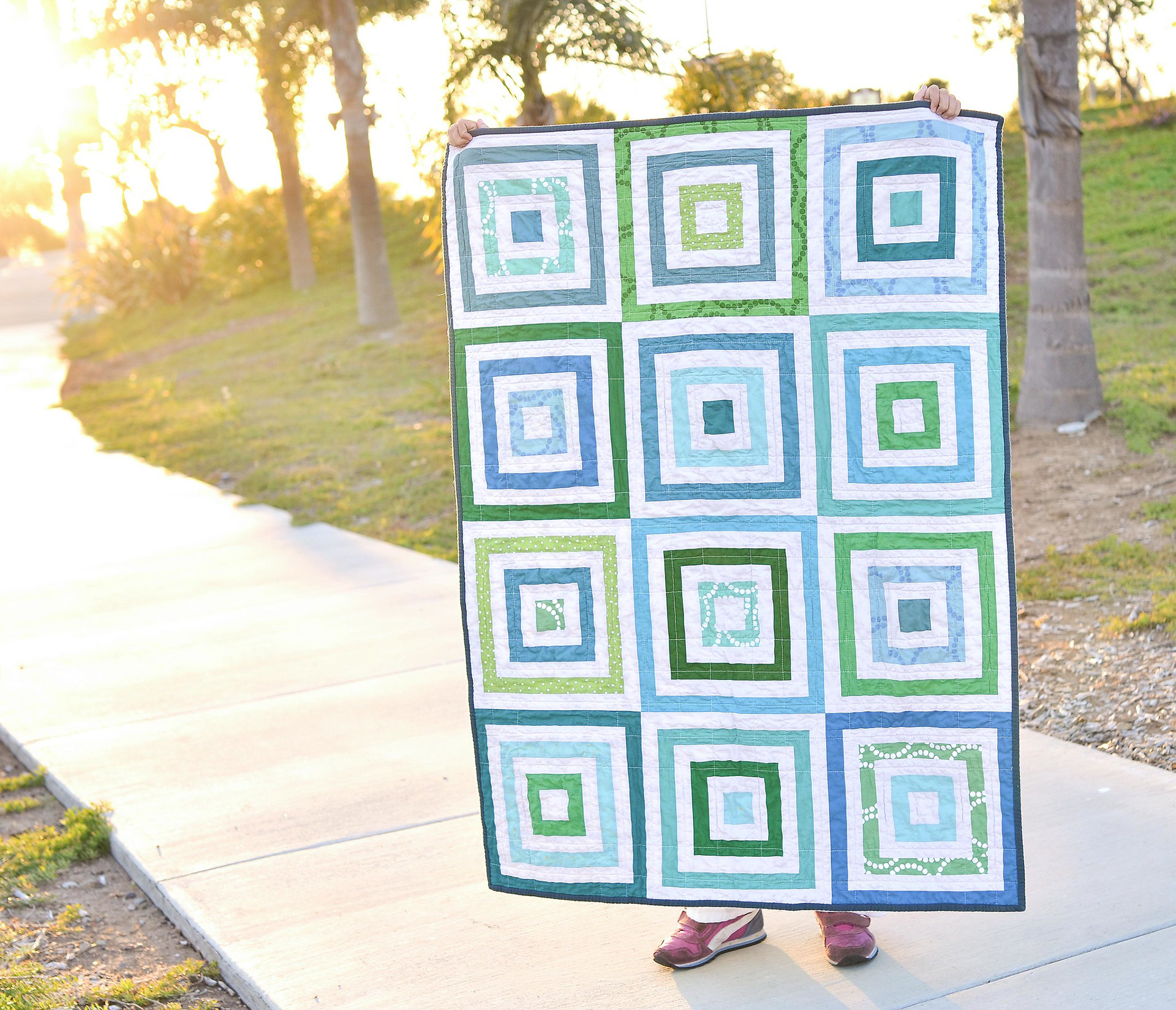 Lots of Squares Quilt - Kitchen Table Quilting