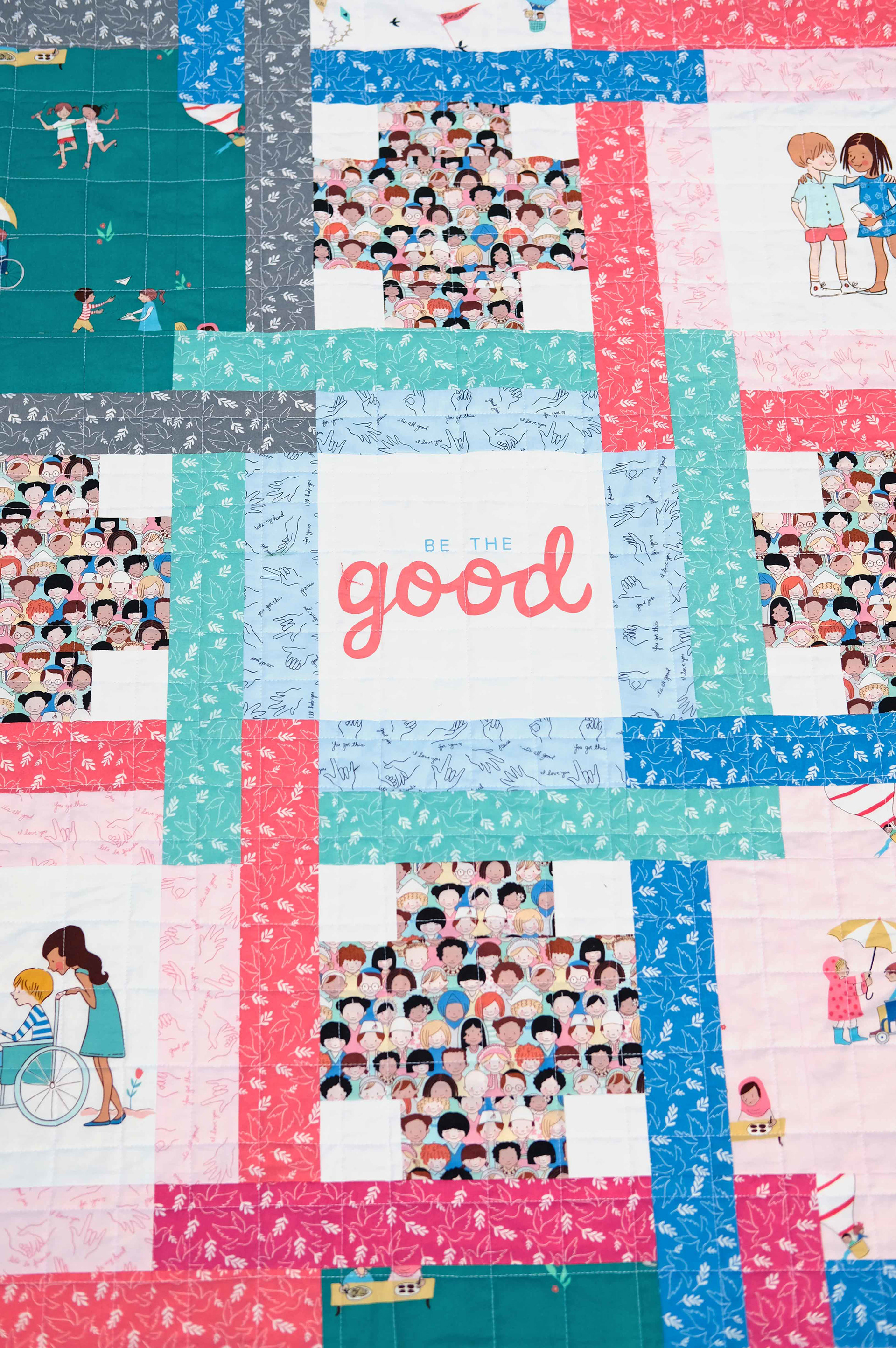 The Judy Quilt in Wonderful World - Kitchen Table Quilting