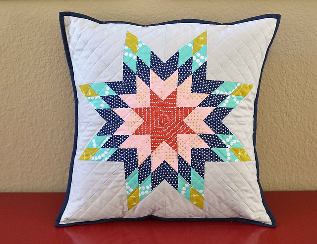Tsuru Lone Star Pillow - Kitchen Table Quilting