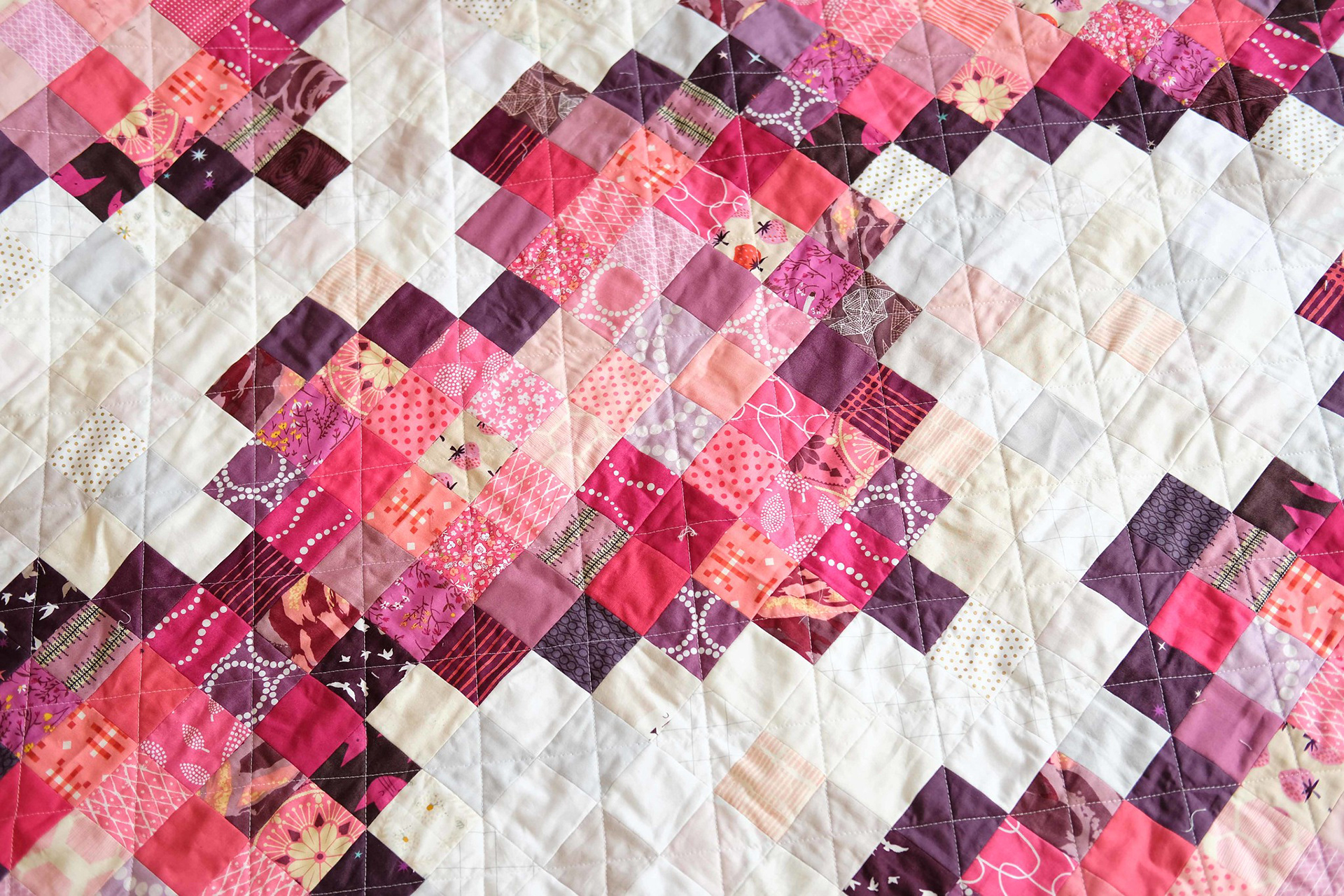 Pixel Love Scrap Quilt - Kitchen Table Quilting