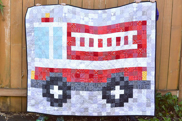 Firetruck Quilt Tutorial - Kitchen Table Quilting