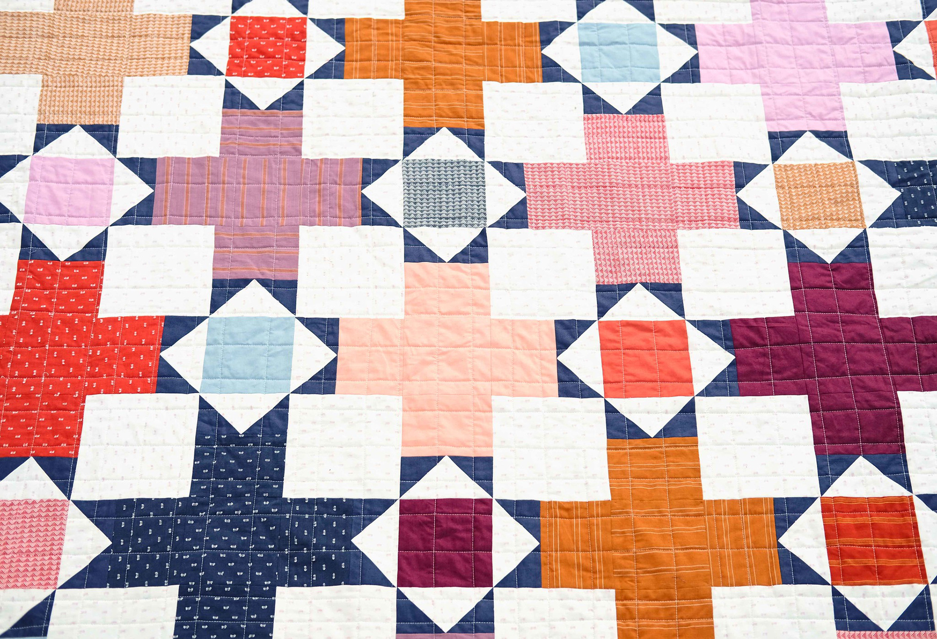 The Hazel Quilt in Warp and Weft - Kitchen Table Quilting