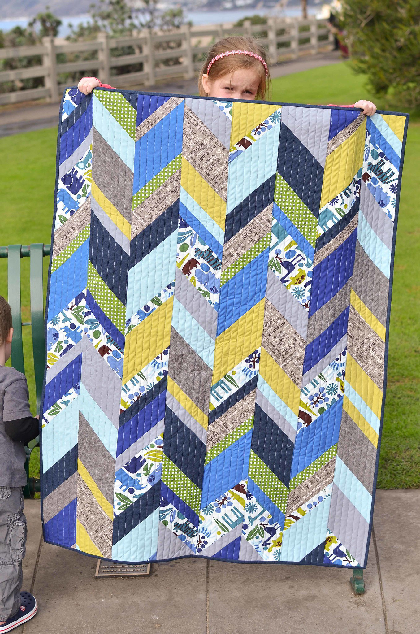 Chevron Baby Quilt - Kitchen Table Quilting