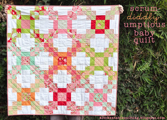 Scrum-Diddly-Umptious Baby Quilt - Kitchen Table Quilting