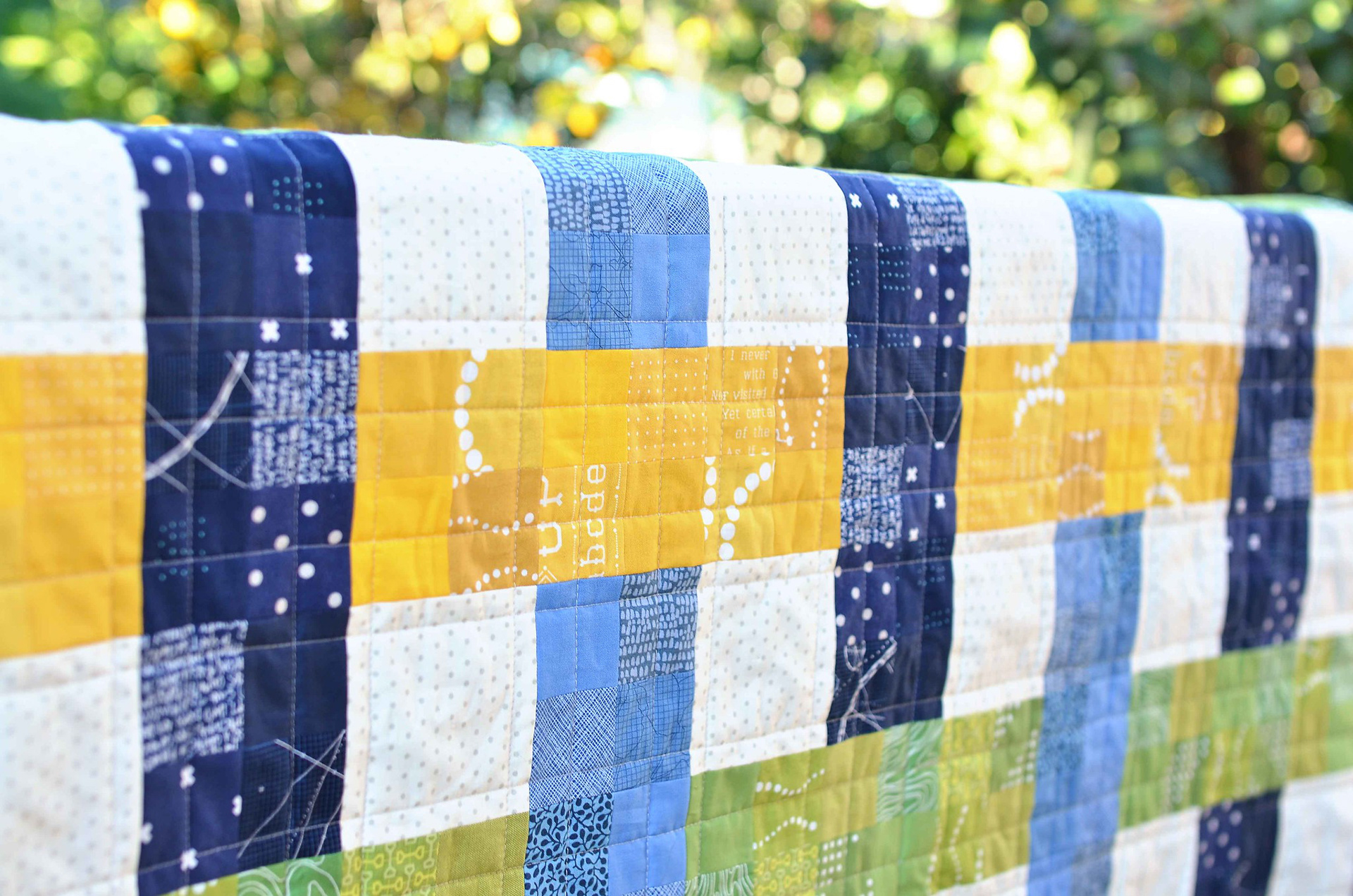 Woven Baby Quilt - Kitchen Table Quilting
