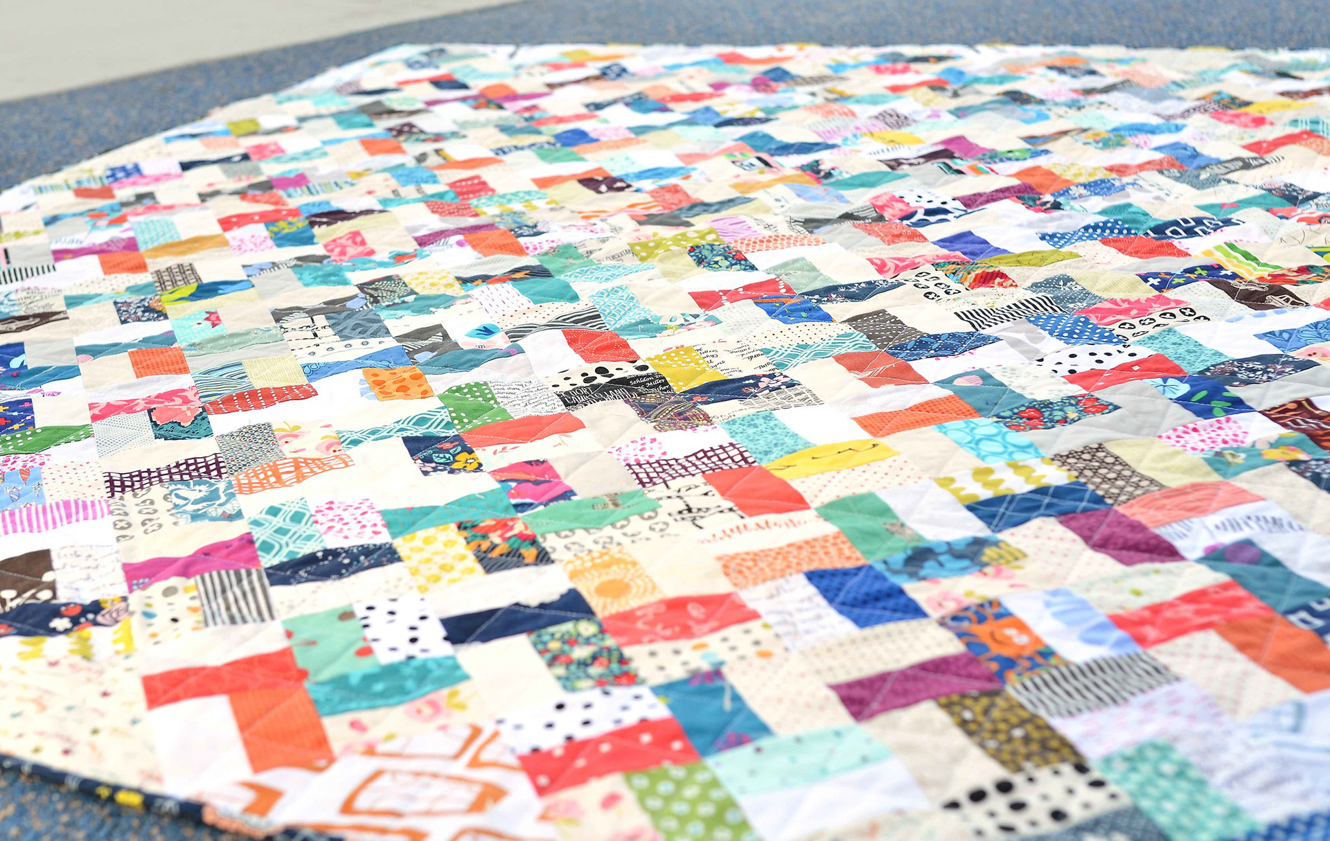 Scrappy Bonnie Lass Quilt - Kitchen Table Quilting