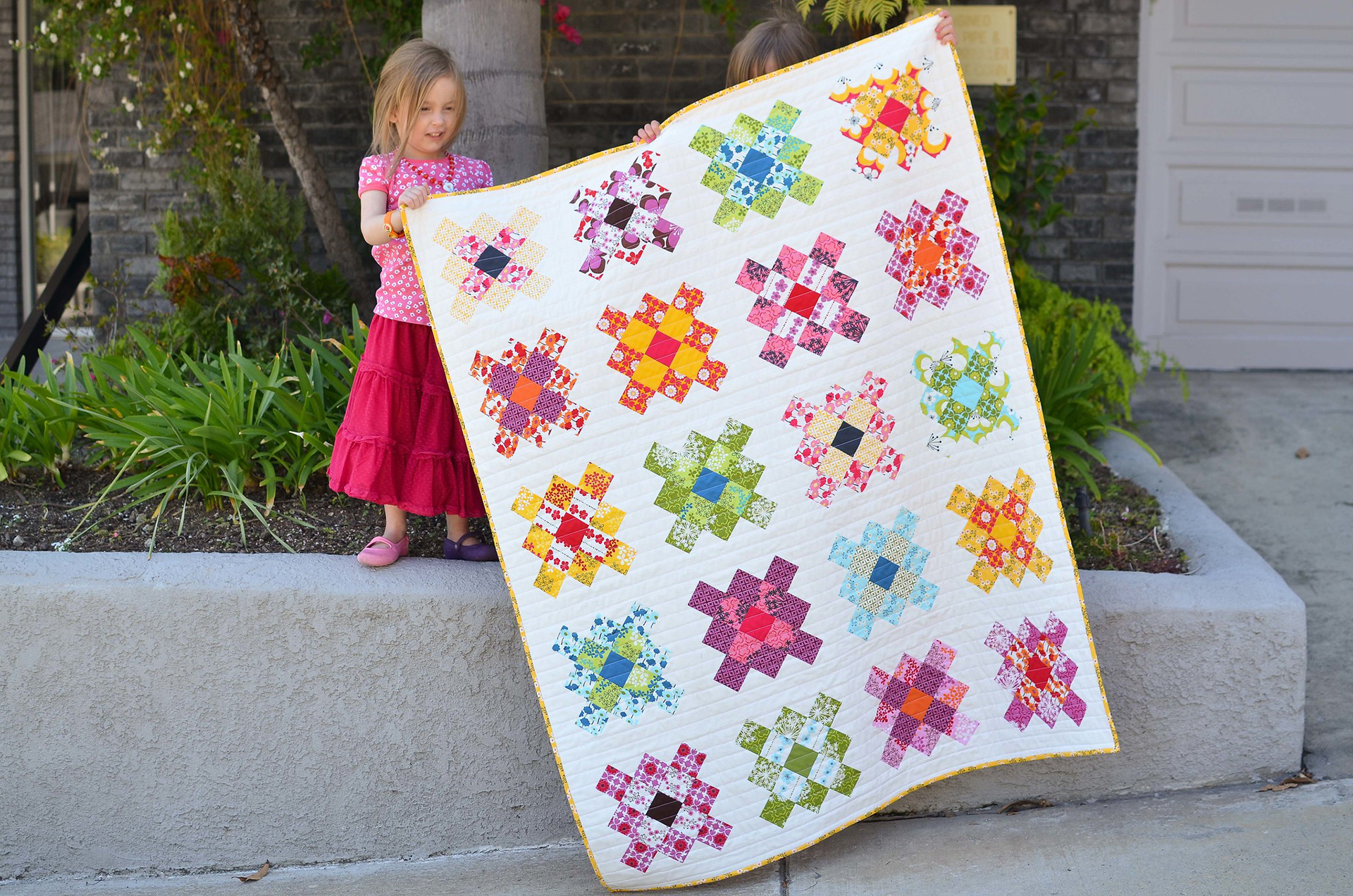 Playdate Granny Square Quilt - Kitchen Table Quilting