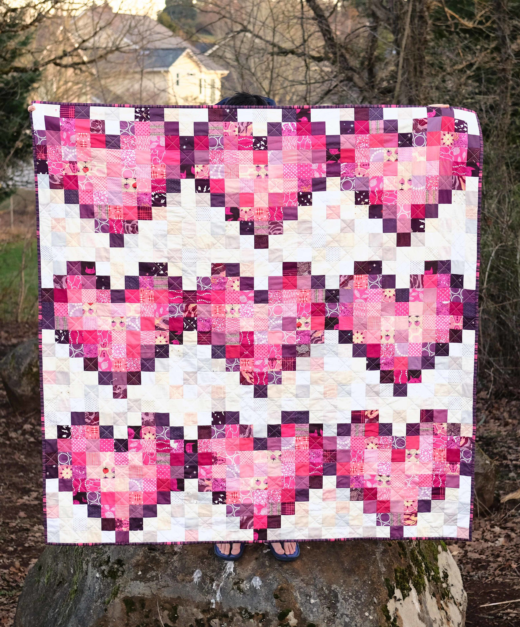 Pixel Love Quilt Tutorial - Kitchen Table Quilting