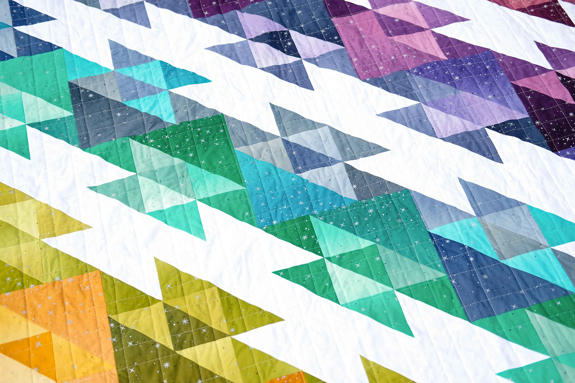 The Georgie Quilt in Ombre Bloom - Kitchen Table Quilting