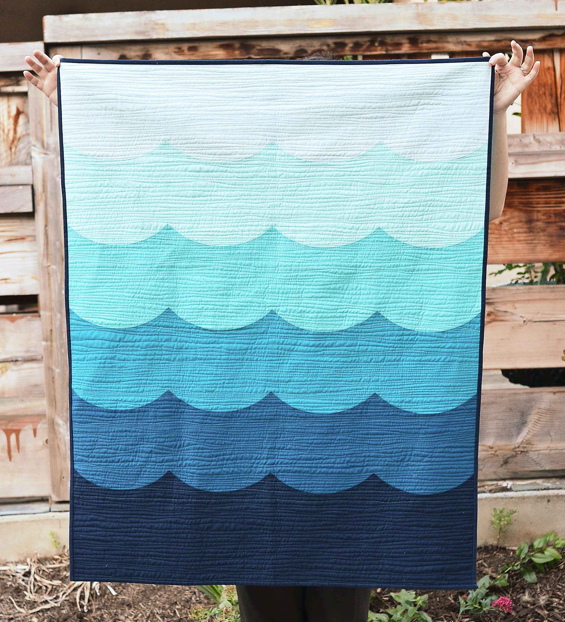 Deep Blue Sea Baby Quilt - Kitchen Table Quilting