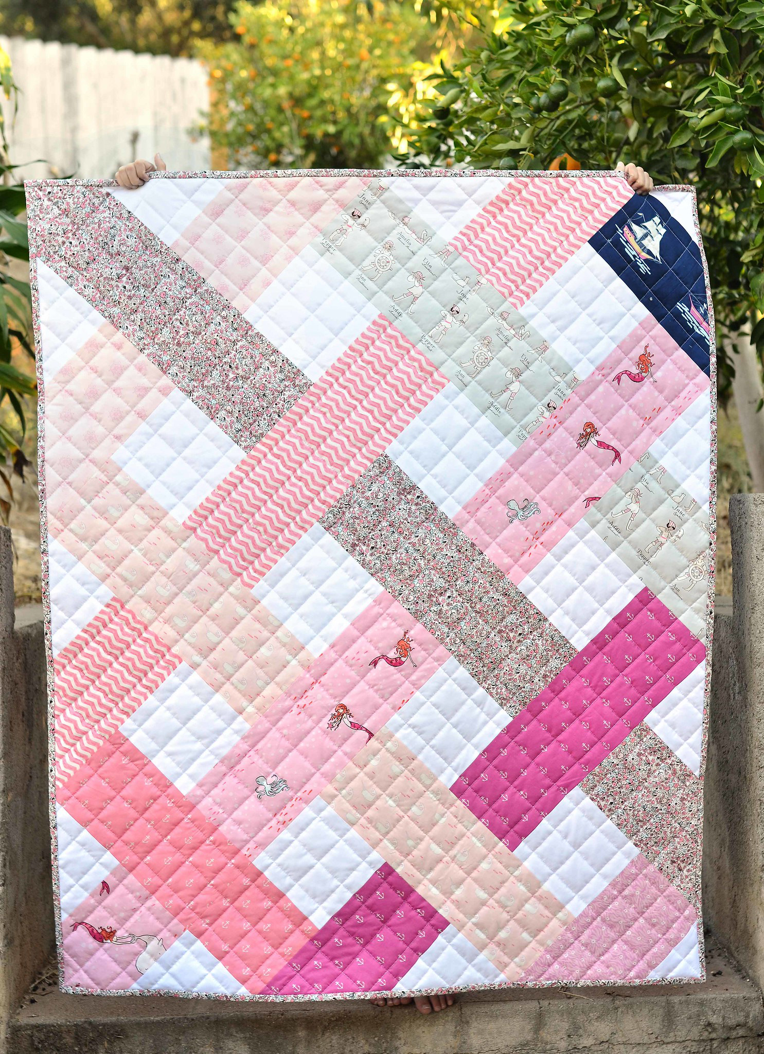 Out to Sea Baby Quilt - Kitchen Table Quilting
