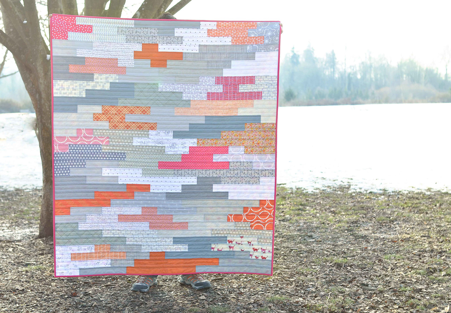 Flower Power Strip Quilt - Kitchen Table Quilting