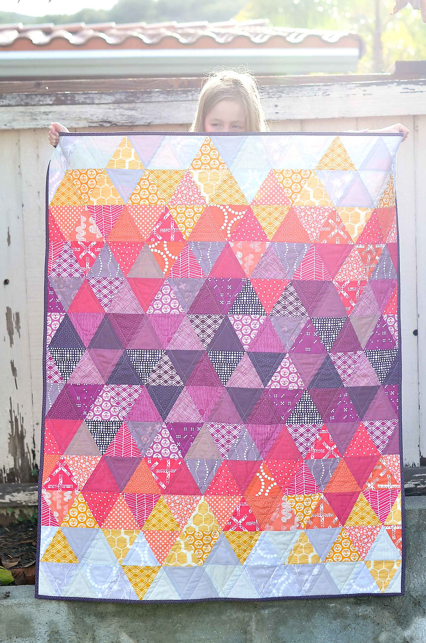 Sundown Radiant Orchid Quilt - Kitchen Table Quilting