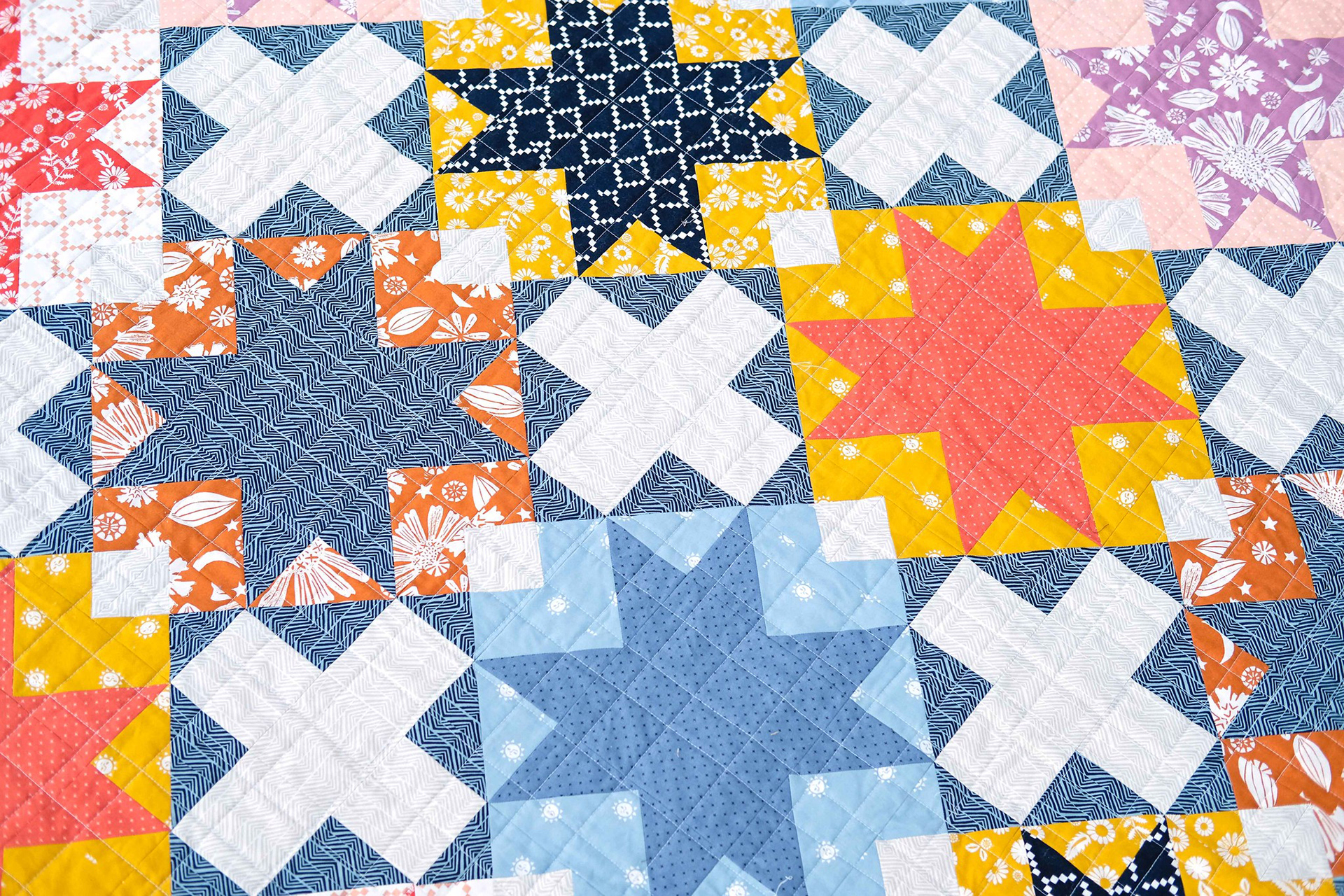 The Maggie Quilt in Golden Hour - Kitchen Table Quilting