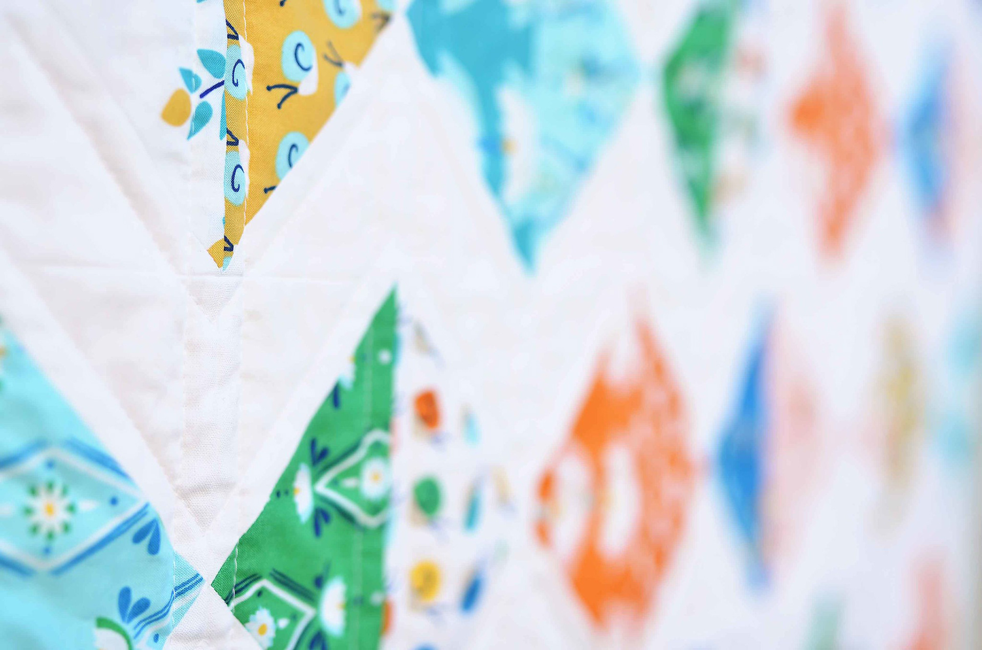 Lotus Pond Baby Quilt - Kitchen Table Quilting