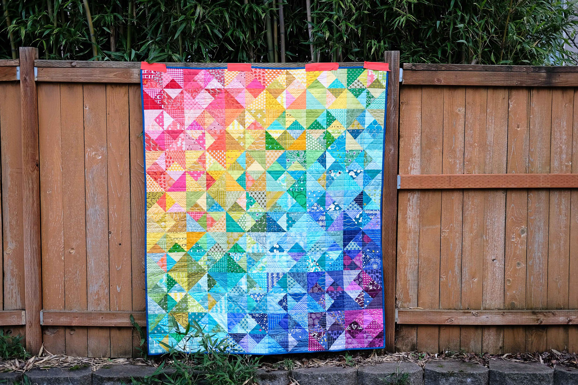A Rainbow Cleo Quilt - Kitchen Table Quilting