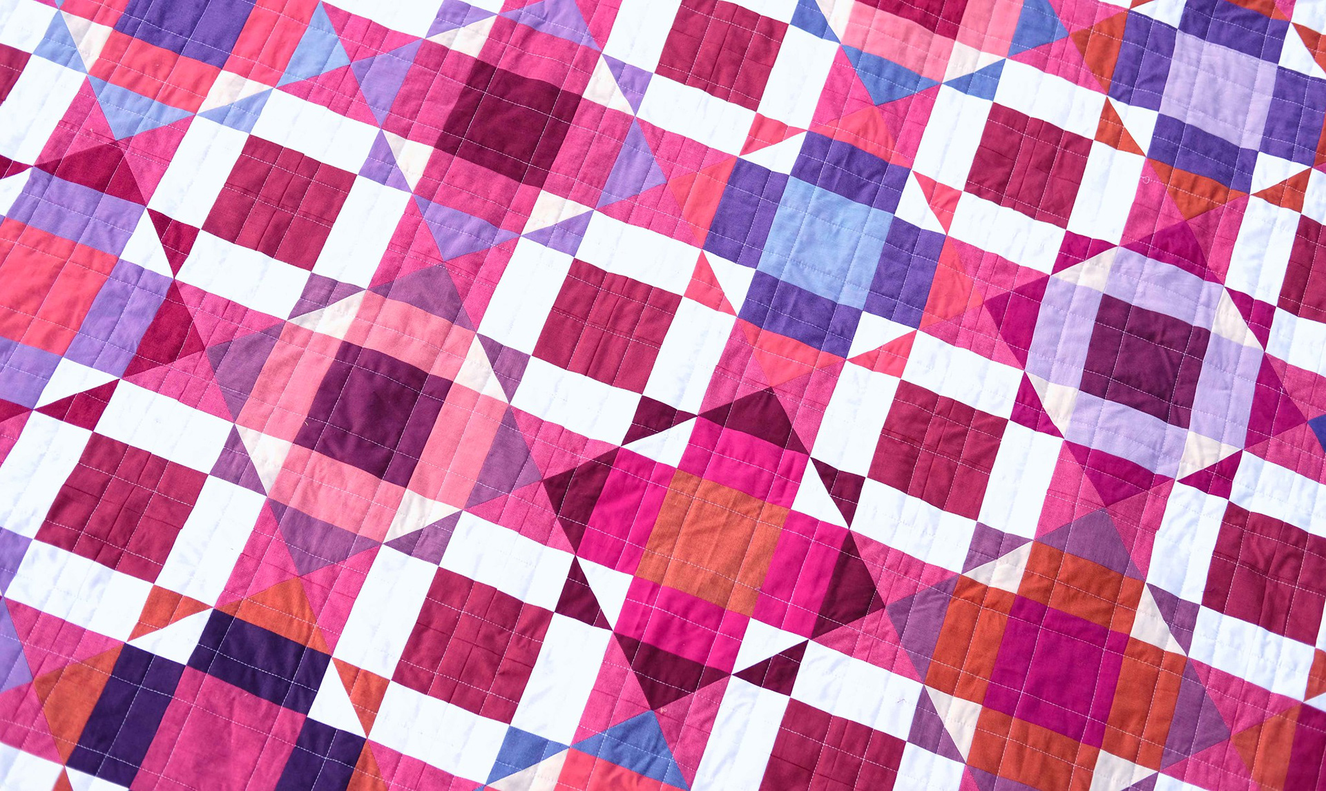 A Shot Cotton Valentine Naomi Quilt - Kitchen Table Quilting