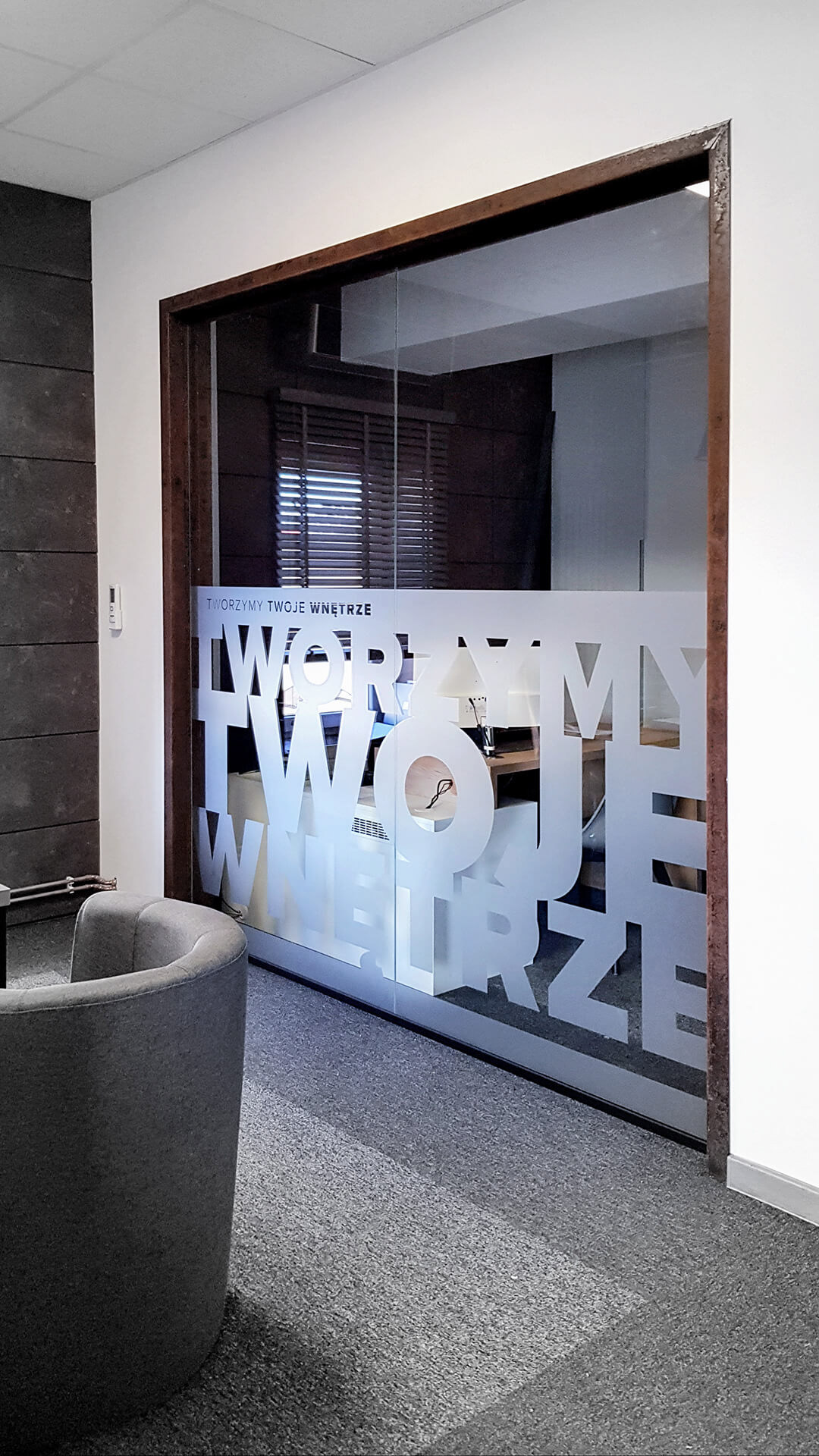 folia dekoracyjna - szkło mrożone