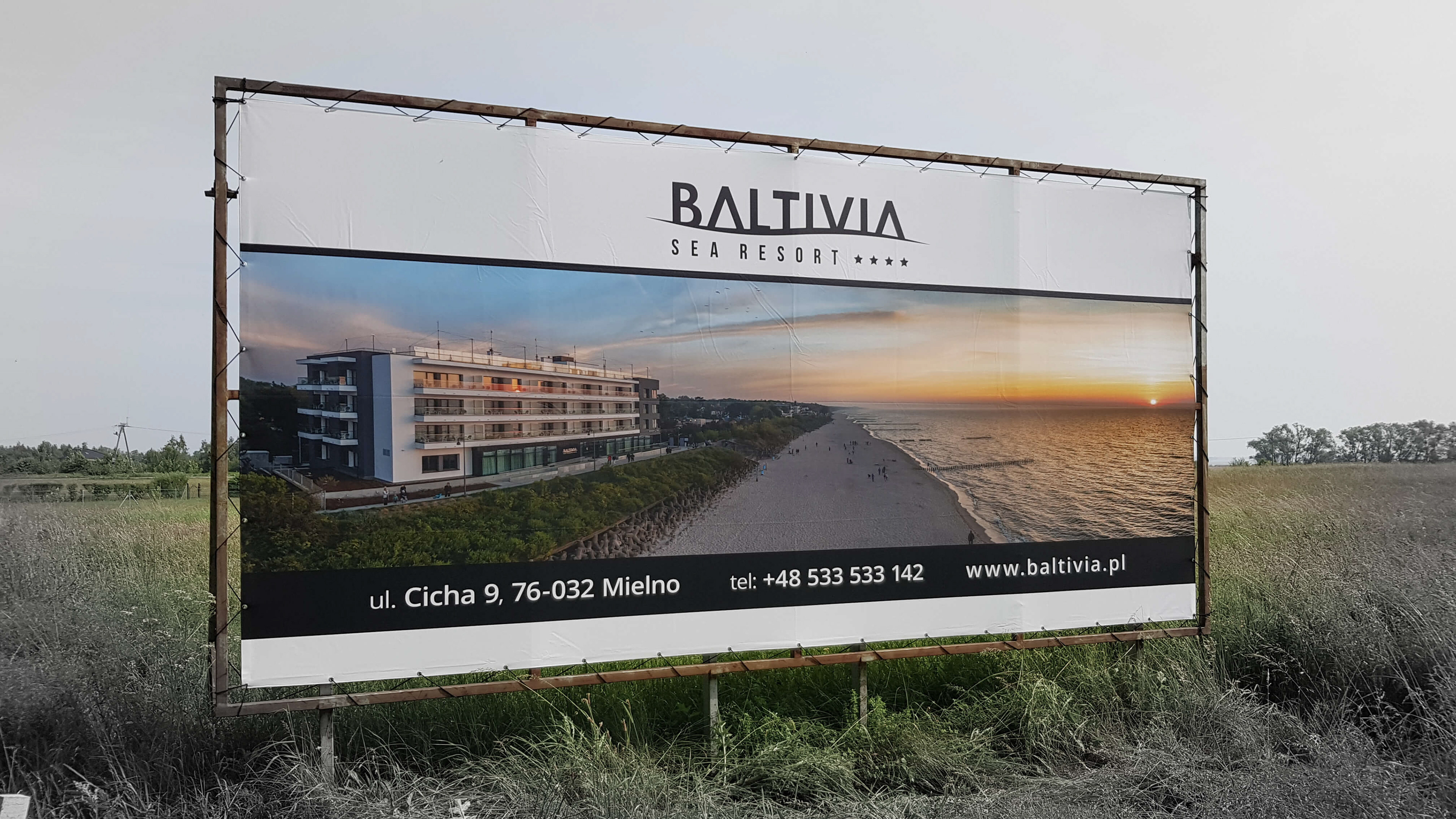 baner reklamowy - black back