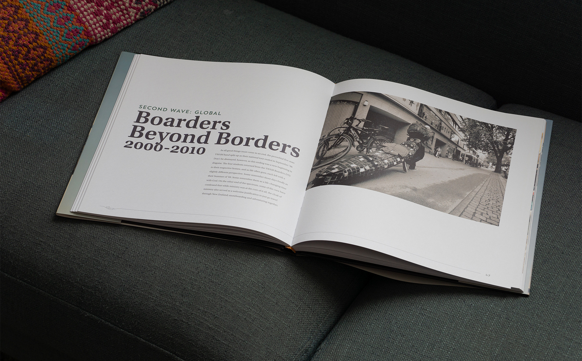 SFC, 25 Year history, hard cover book, inside spread