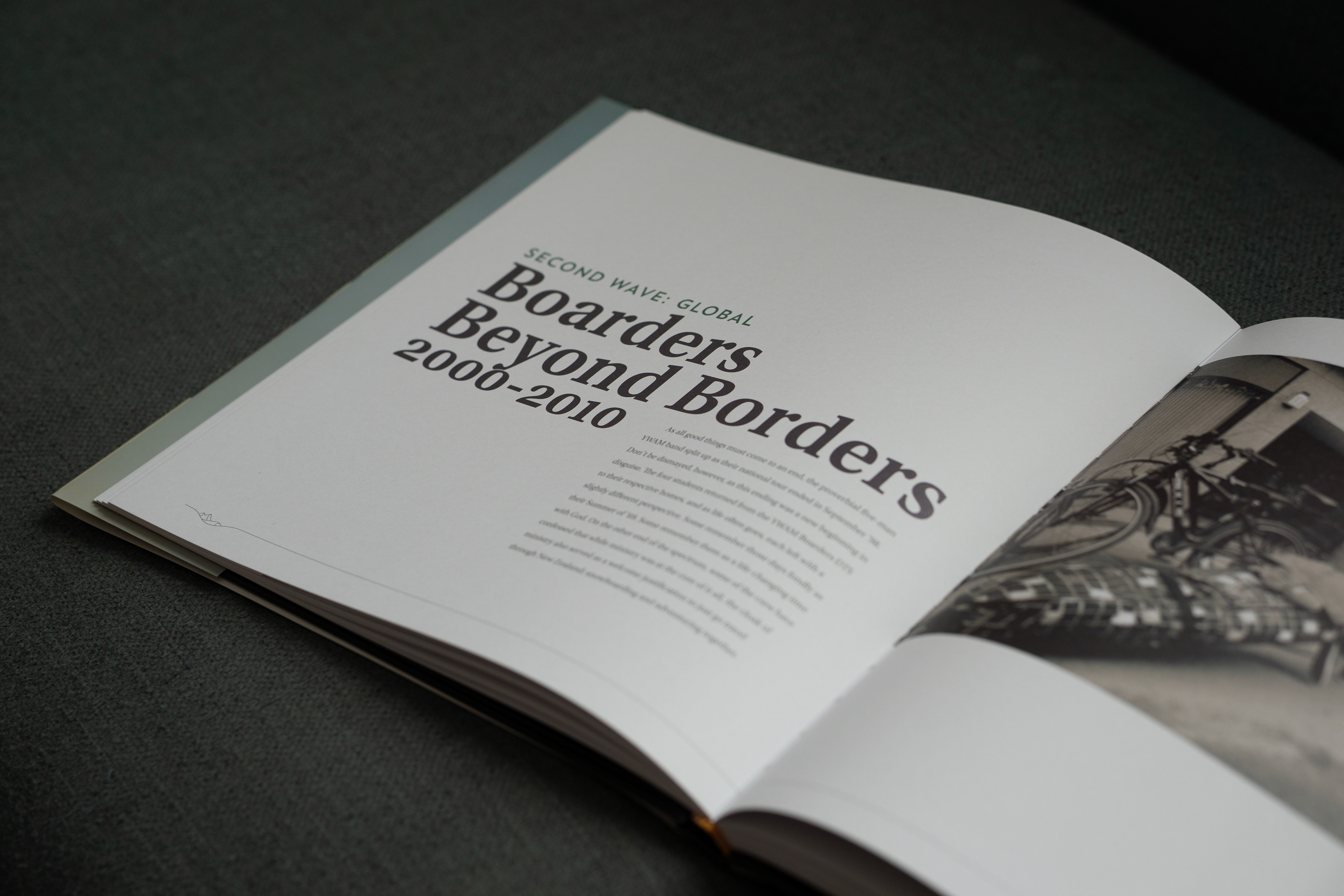 SFC, 25 Year history, hard cover book, inside spread detail