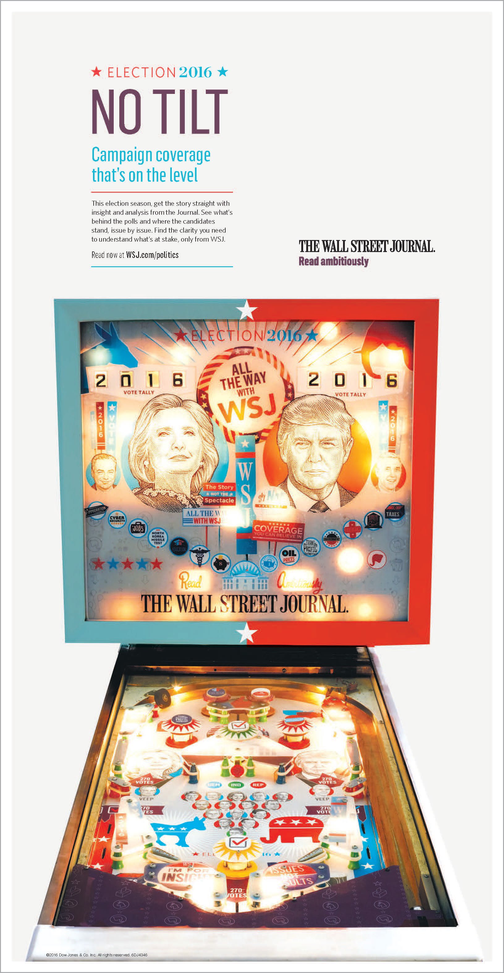 We actually reskinned a vintage pinball machine and then photographed it.