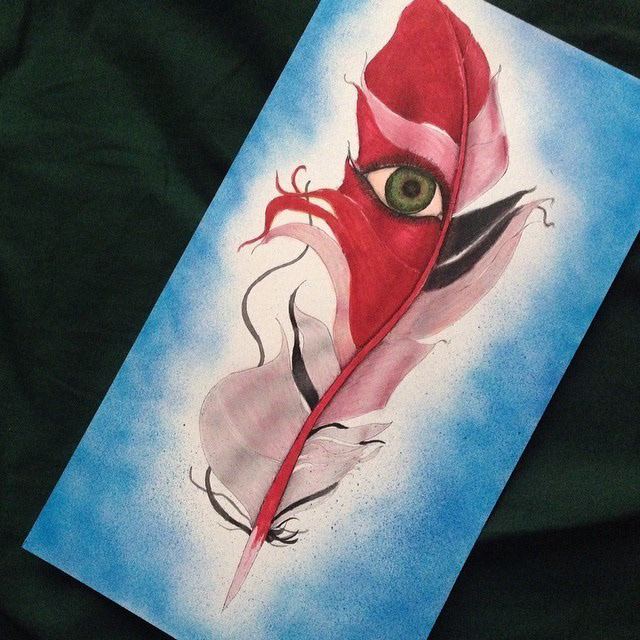 Feather #10 • Copic Markers & Ink