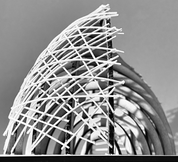 Image depicting wooden sticks forming a protective shield, symbolizing relief from stress and the creation of a safe, tranquil space.