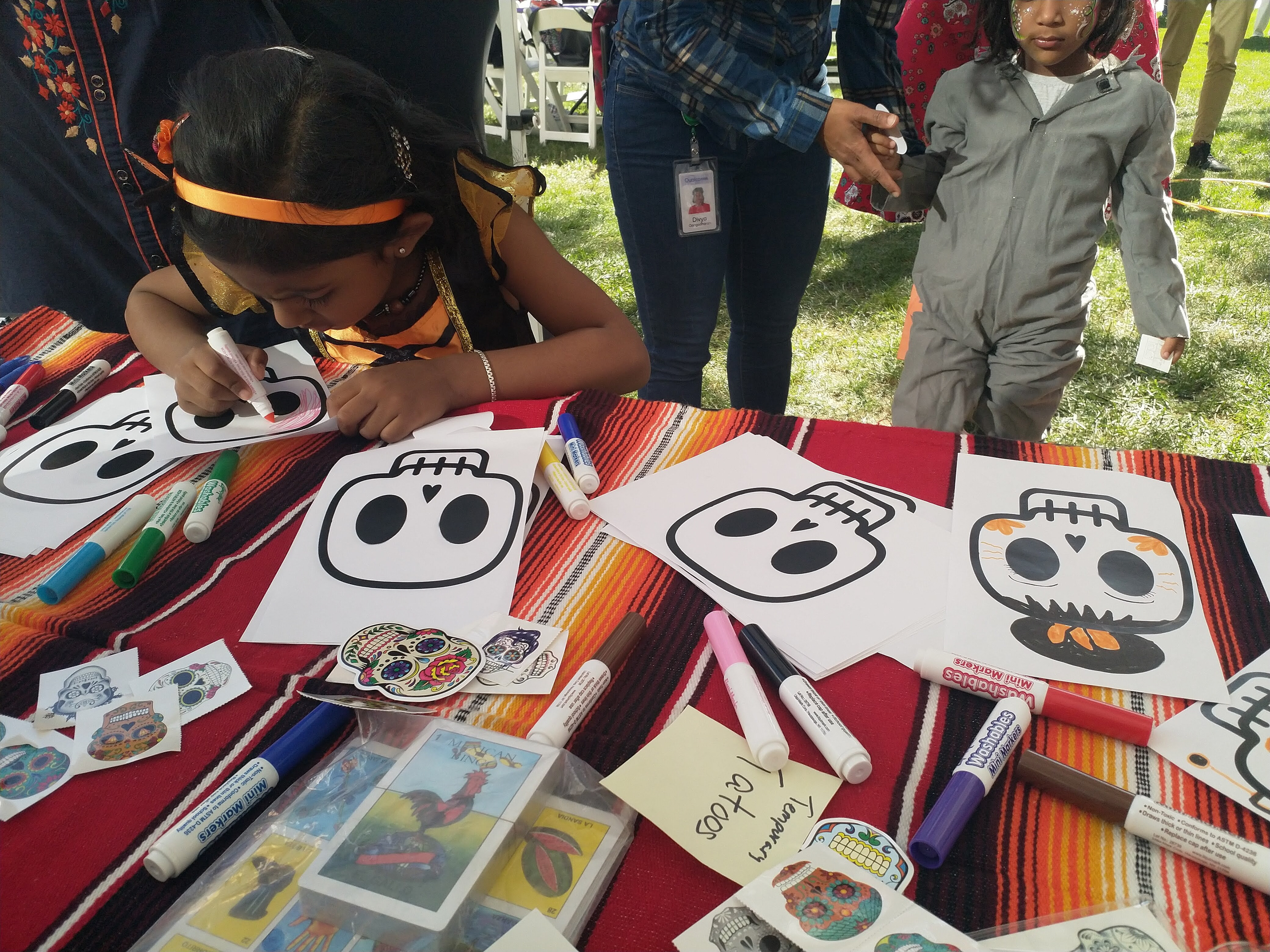 Drawable calaveritas for kids on Dia de Muertos