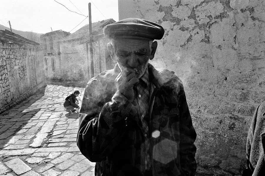 Man smoking, Karin Dag Village