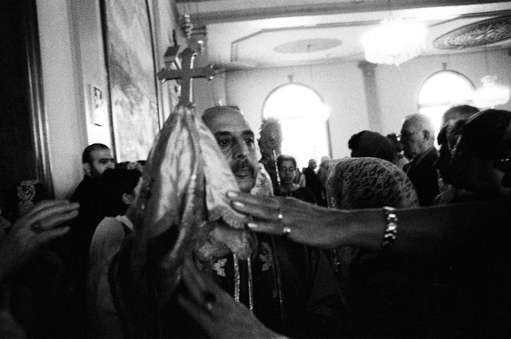 During Easter Mass, St. Mary's Apostolic Church, Glendale