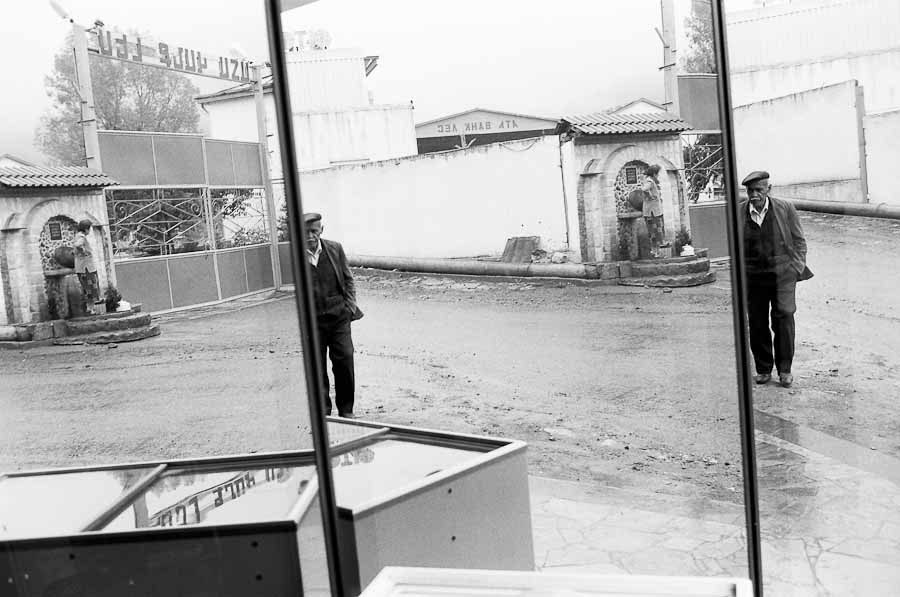 Man crossing street, Vank Village