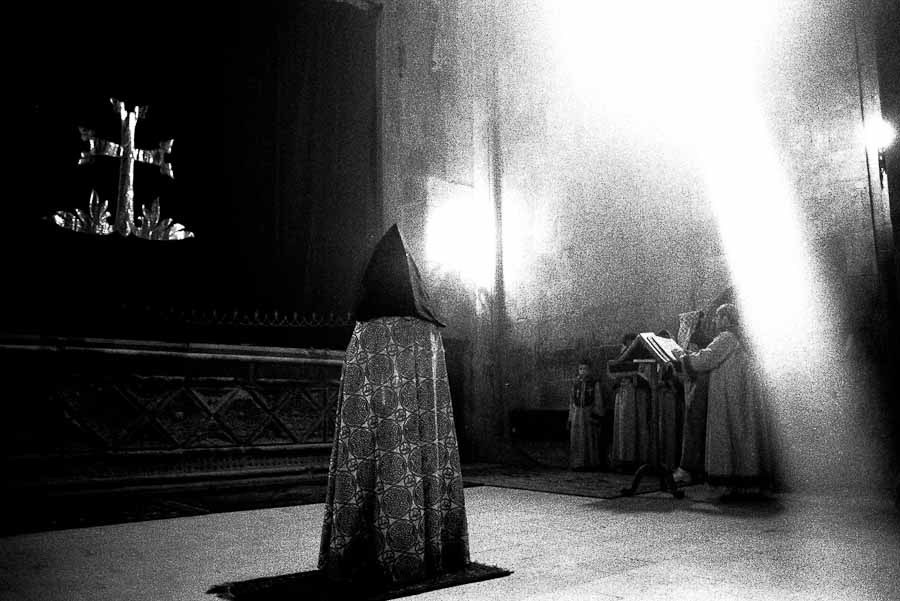 Holly liturgy, St. Gantsasar Church, Vank Village