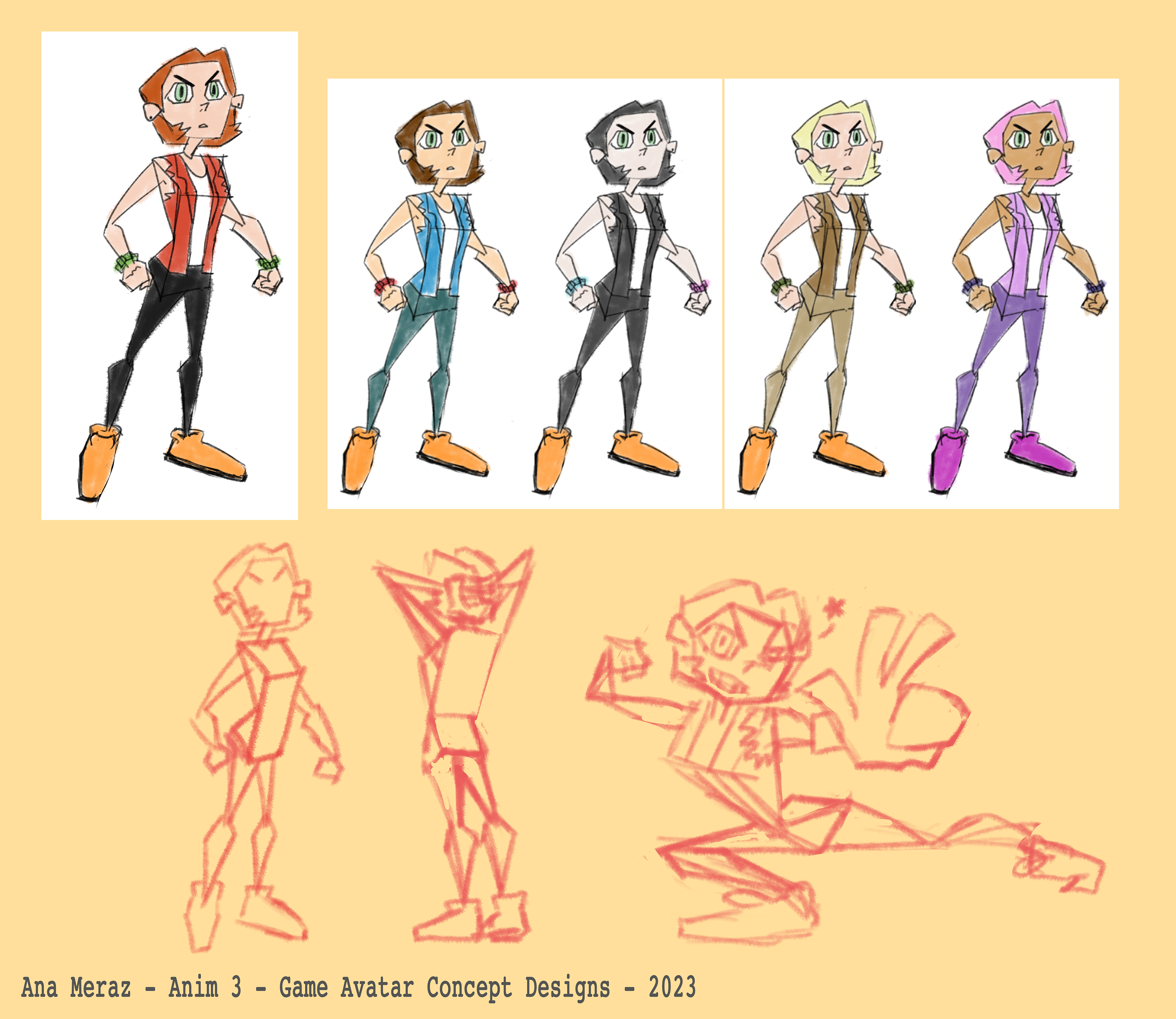 Game Avatar "Ava" character exploration